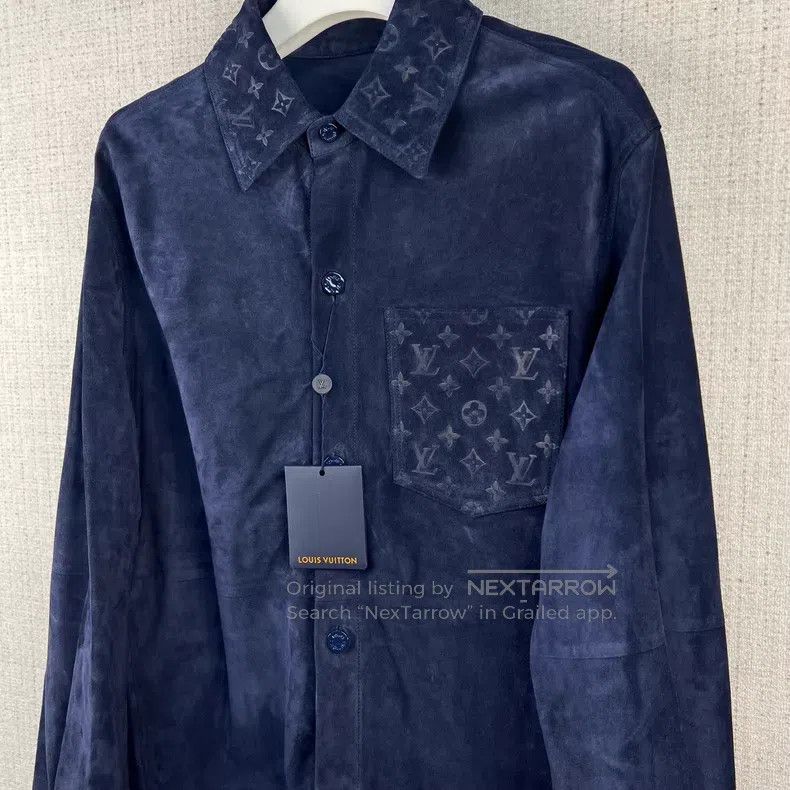Louis Vuitton Louis Vuitton SS23 Letter Logo Dark Print Lapel Long Sleev Size US M / EU 48-50 / 2 - 2 Thumbnail