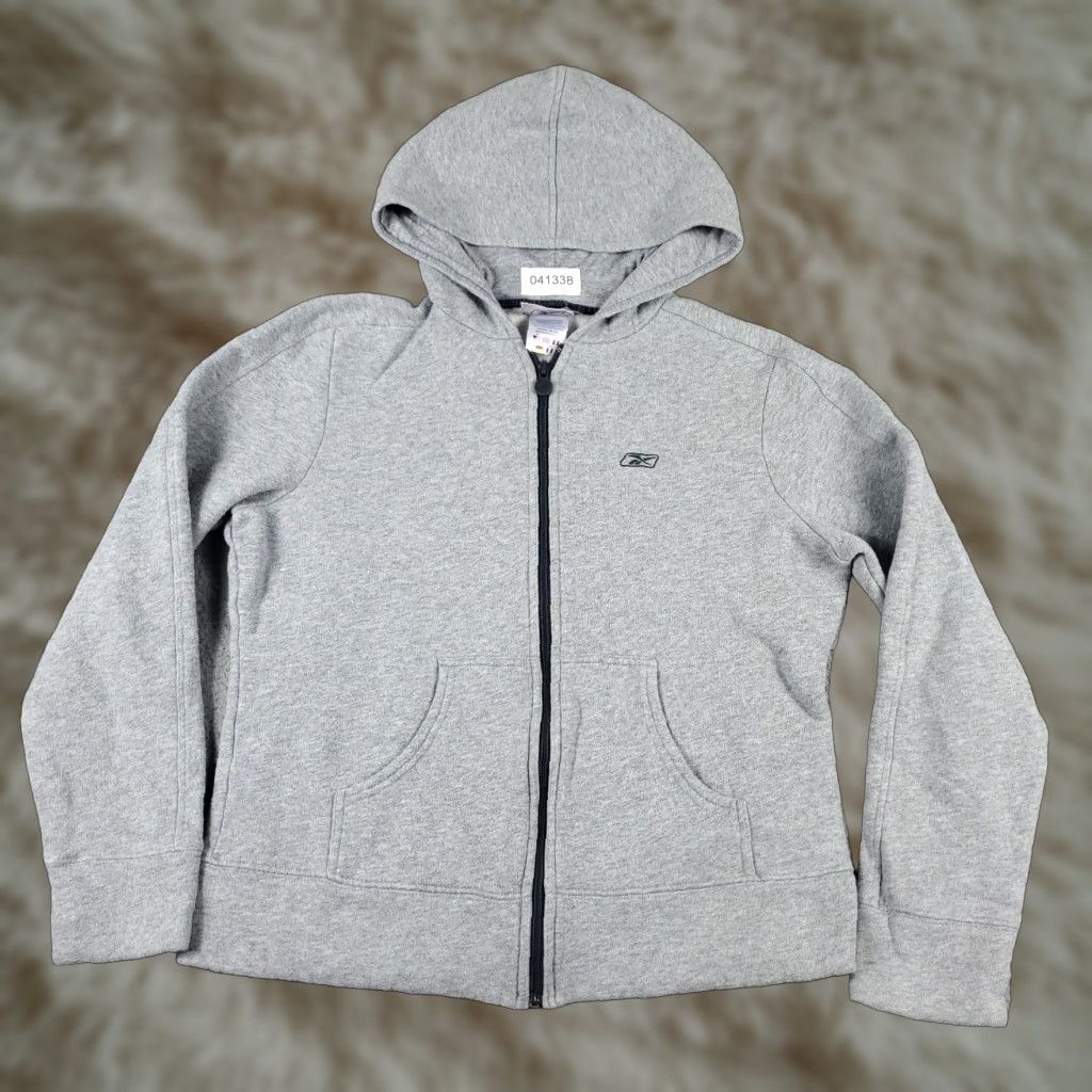 Reebok Reebok Women's Medium Gray Full Zip Hoodie Sweatshirt Size M / US 6-8 / IT 42-44 - 1 Thumbnail