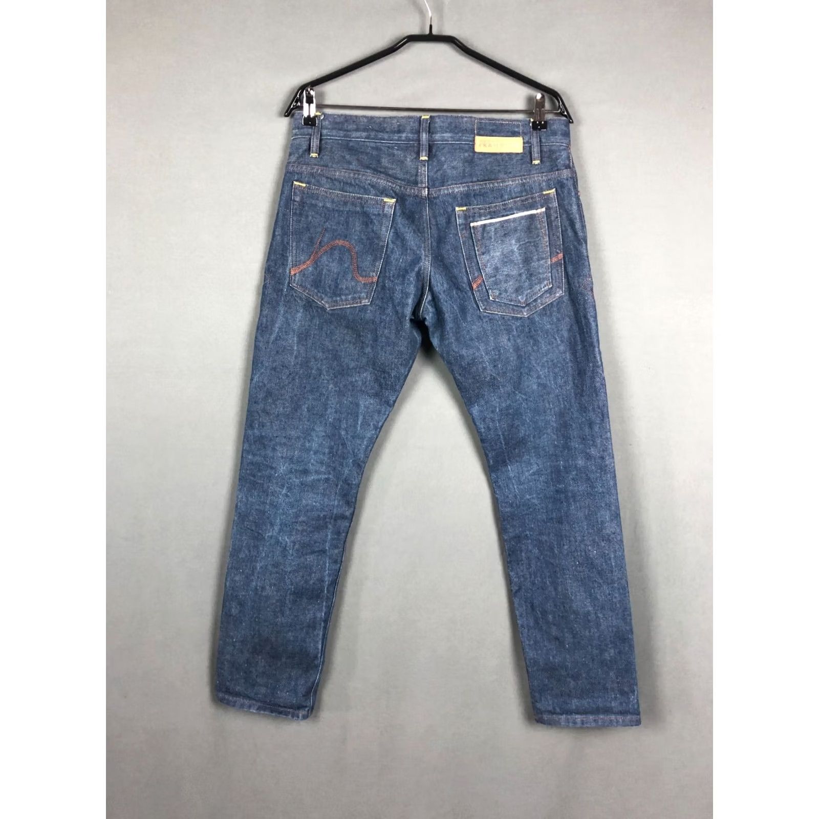 Kangol Kangol Jeans Mens One Size Blue Selvedge Cotton Men Slim Low Rise Fit Size US 35 - 2 Thumbnail