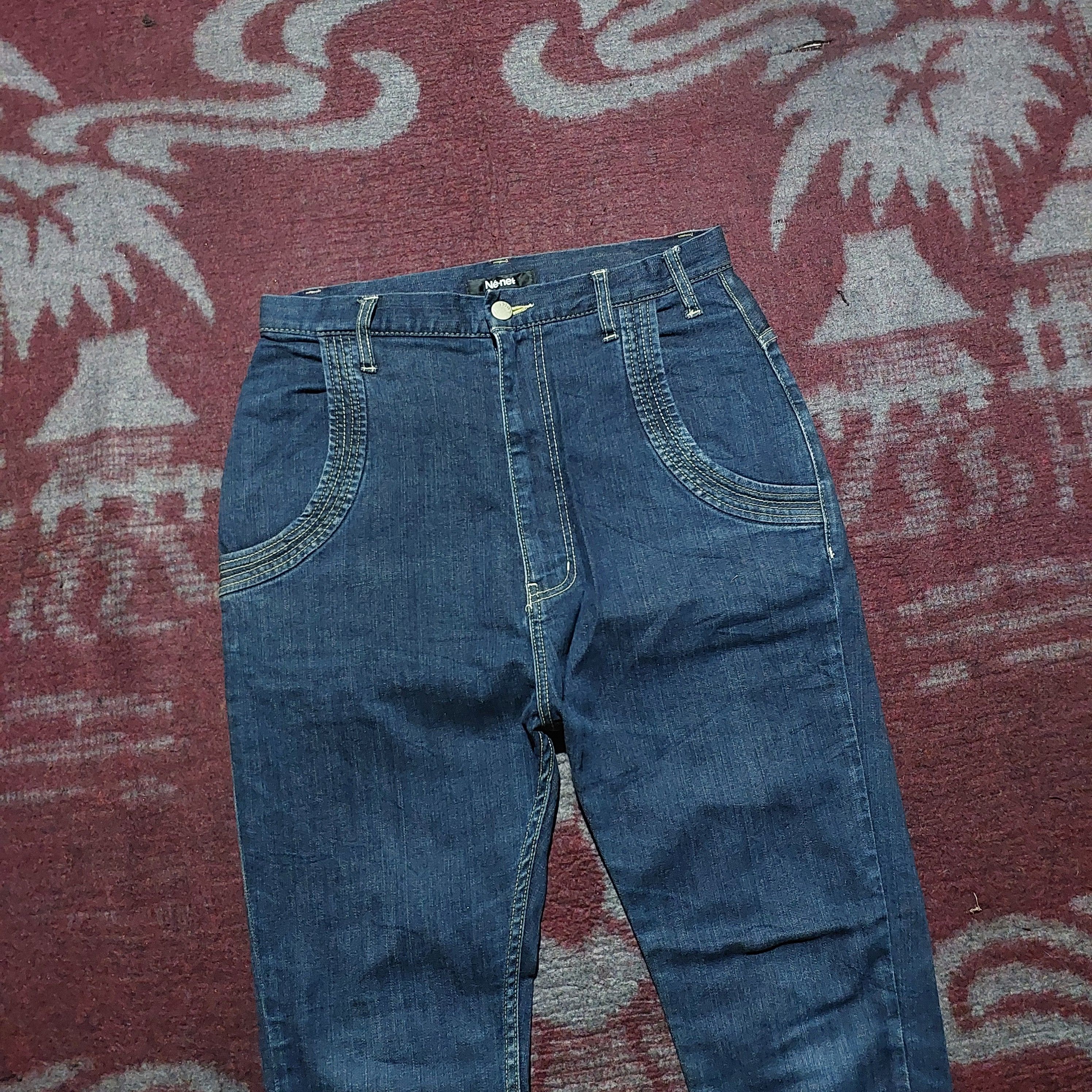 Issey Miyake Ne-Net issey miyake drop crotch pocket skinny denim pants Size US 29 - 5 Thumbnail