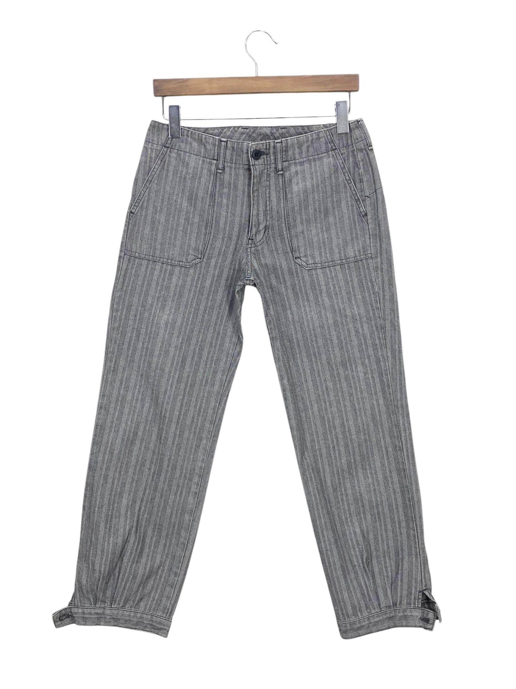 Japanese Brand Et Boite Pants Stripes Designer Pants Size 27" / US 4 / IT 40 - 2 Thumbnail