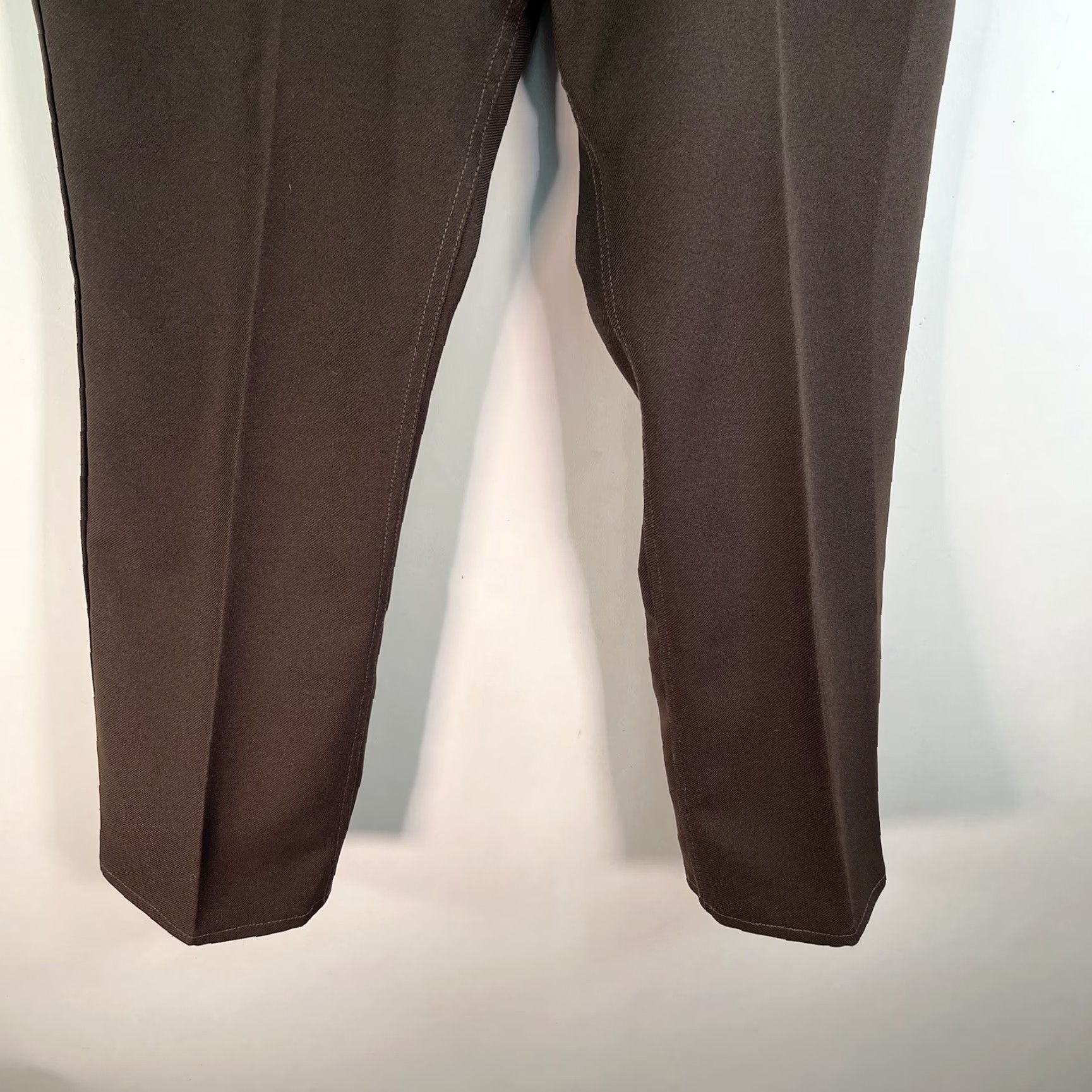 Wrangler VINTAGE Wrangler Western Boot Cut Poly Pants Mens 40 x 30 Brown USA Bootcut Pants Mens Brown Wrangler Cowboy Cut USA 80's Size US 40 / EU 56 - 5 Thumbnail