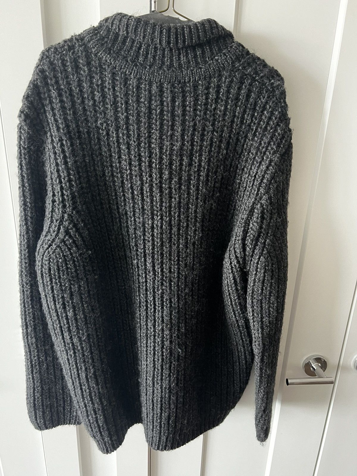 Our Legacy Our Legacy BIG PIQUET "WOLF GREY CHUNKY WOOL Size US M / EU 48-50 / 2 - 4 Thumbnail