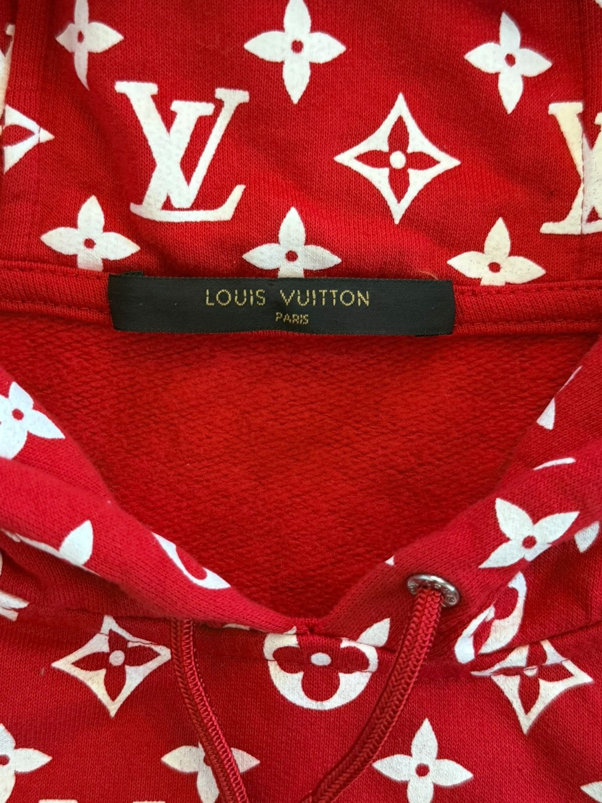 Louis Vuitton × Supreme LV X Supreme Box Logo Hoodie Size US XL / EU 56 / 4 - 3 Thumbnail