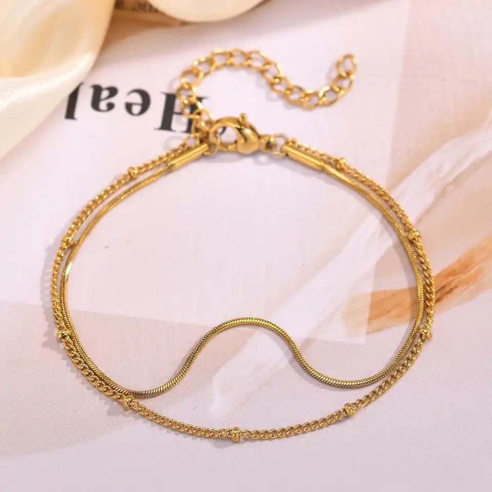 Other Double Layers Chain Bracelet Size ONE SIZE - 1 Thumbnail