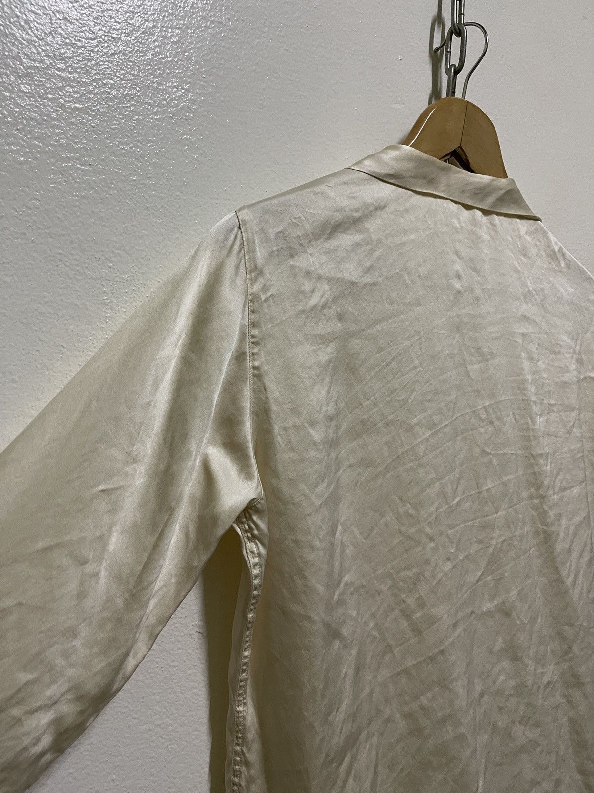 Japanese Brand × agnes b. Agnes b. Silk Button Shirt Long Sleeve Size M / US 6-8 / IT 42-44 - 11 Thumbnail