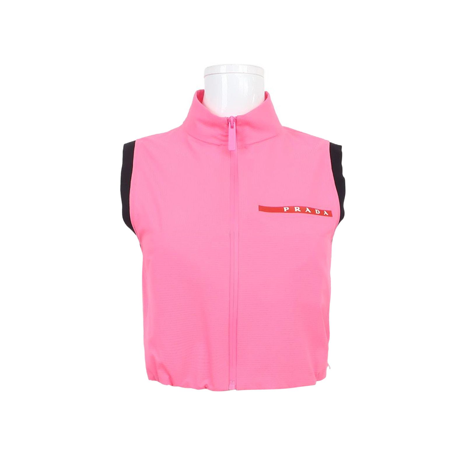 Prada Prada Colorblock Logo Zippered Vest 0089 Size S / US 4 / IT 40 - 1 Thumbnail