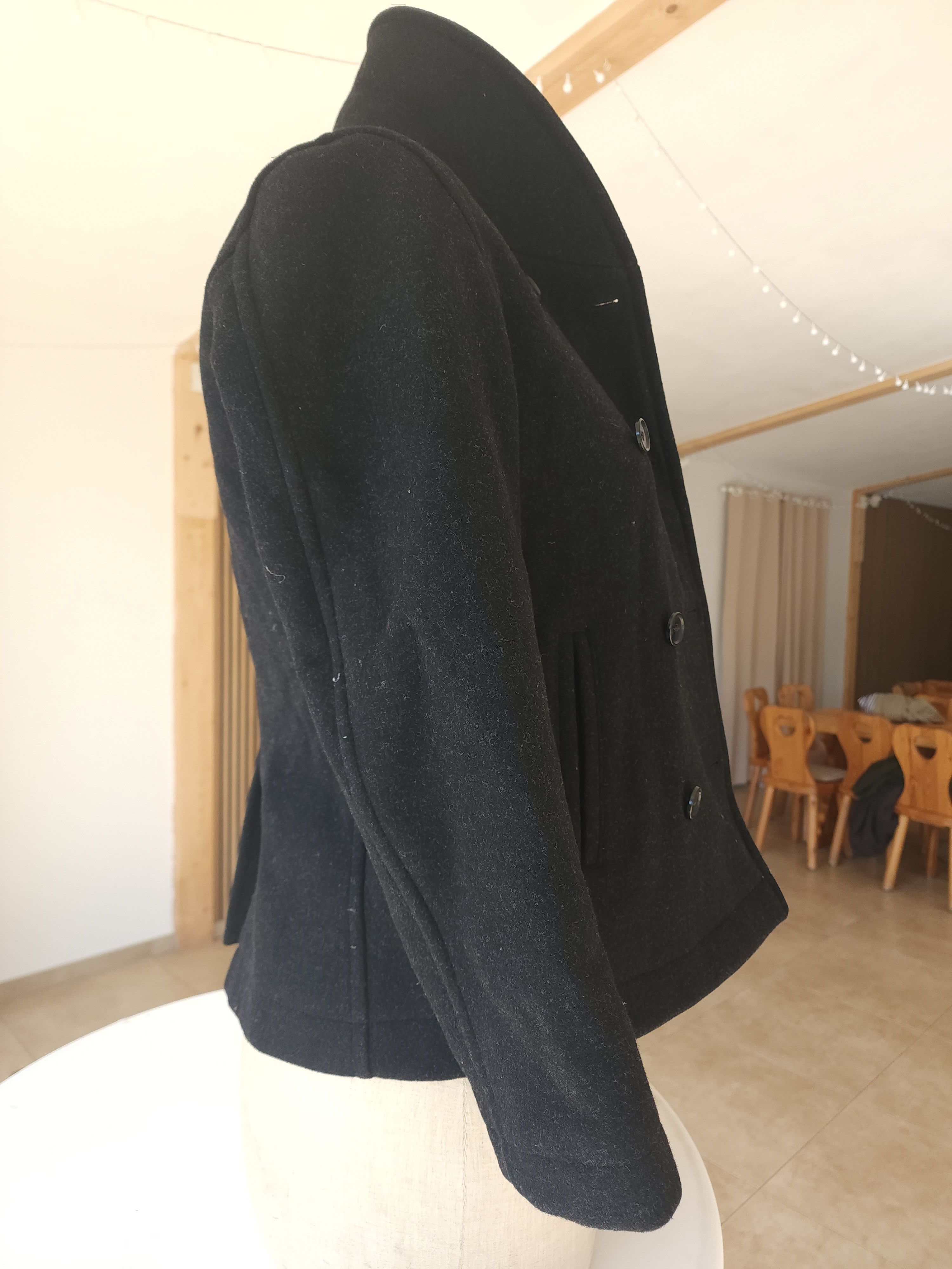 Beams Plus High-Quality Wool Coat by BEAMS – Double-Breasted, Size S/M Size US M / EU 48-50 / 2 - 6 Thumbnail