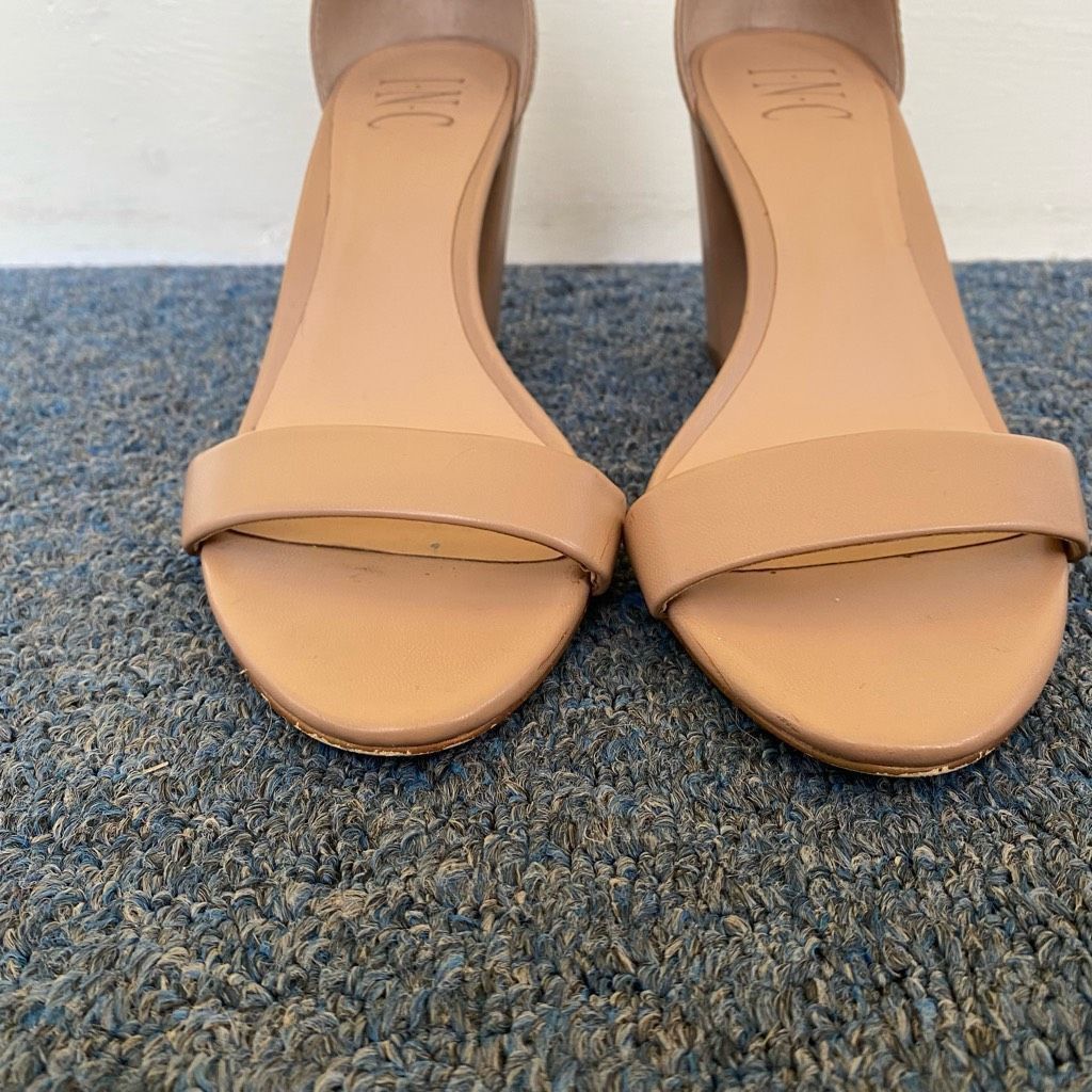 I.N.C INC International concepts women 7 tan open toe strap 3.5” h Size US 7 / IT 37 - 4 Thumbnail