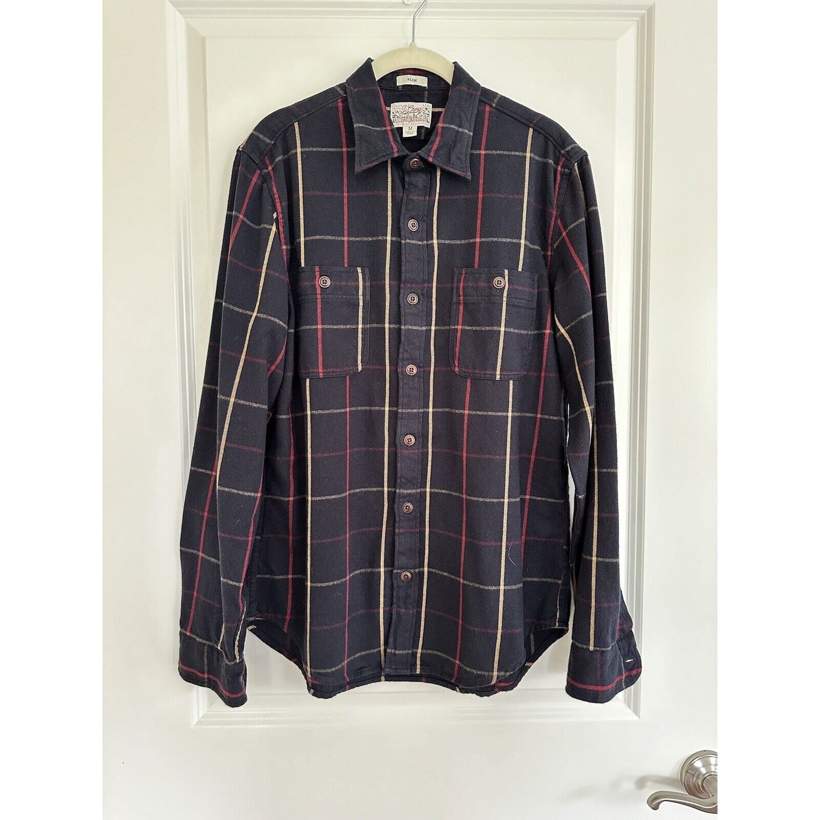 J.Crew J Crew Mid Weight Flannel Plaid Shirt Women’s Size Medium Size M / US 6-8 / IT 42-44 - 1 Thumbnail