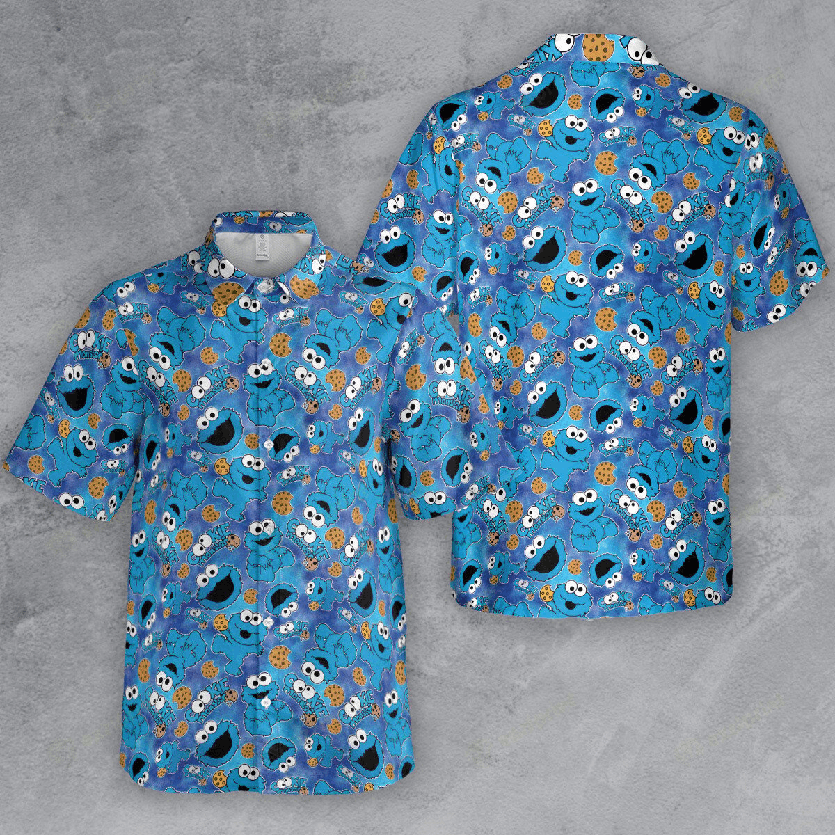 The Unbranded Brand Cute Cookie Monster Shirt, Fun Sesame Street Character Shirt Size US L / EU 52-54 / 3 - 4 Thumbnail