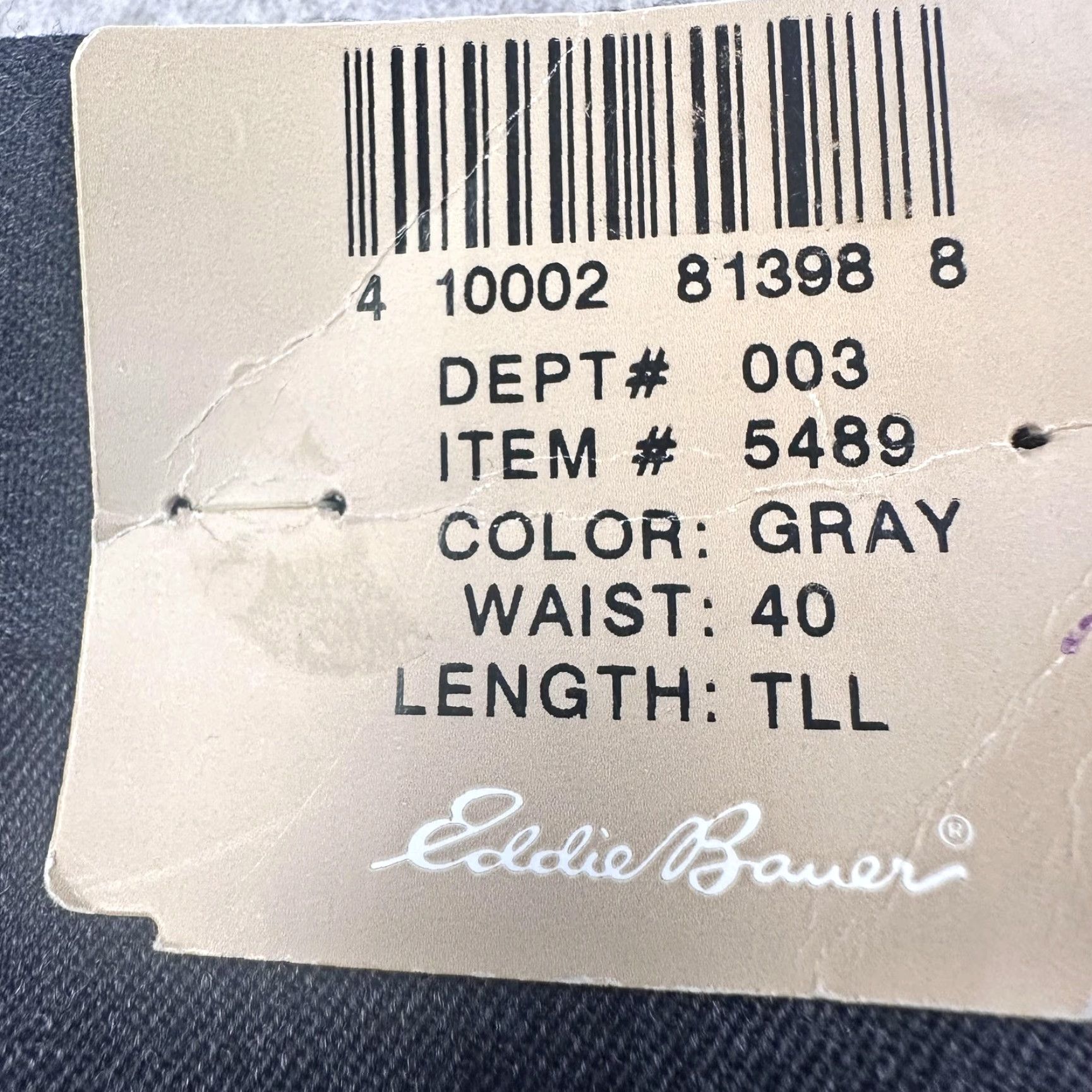 Eddie Bauer Eddie Bauer Pants Mens 40 Tall Gray Pleated Dress Slacks Work Office Flaw w Tags Size US 40 / EU 56 - 4 Thumbnail