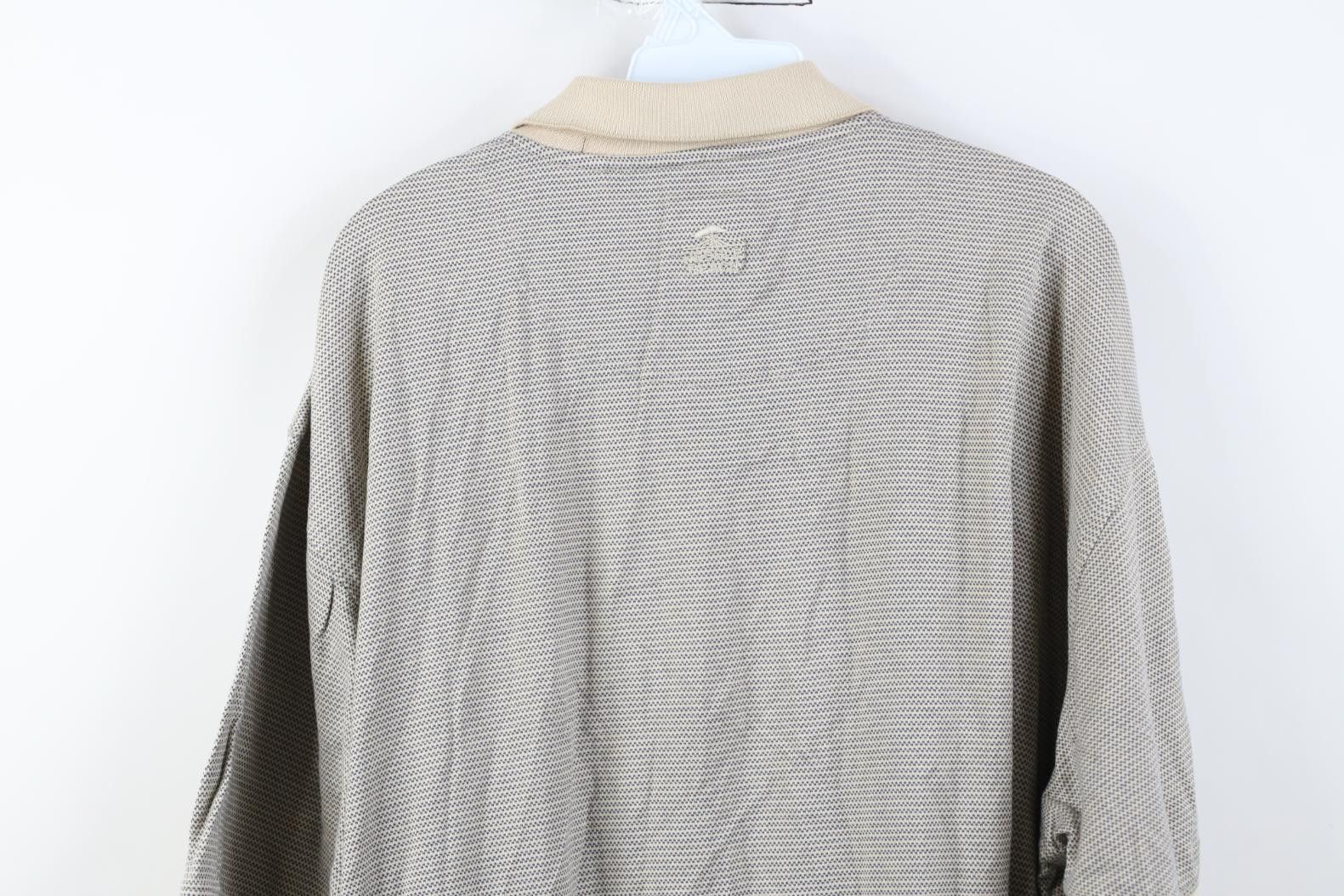 Vintage Vintage 90s Y2K Pebble Beach Zig Zag Knit Golf Polo Shirt Size US XL / EU 56 / 4 - 13 Thumbnail