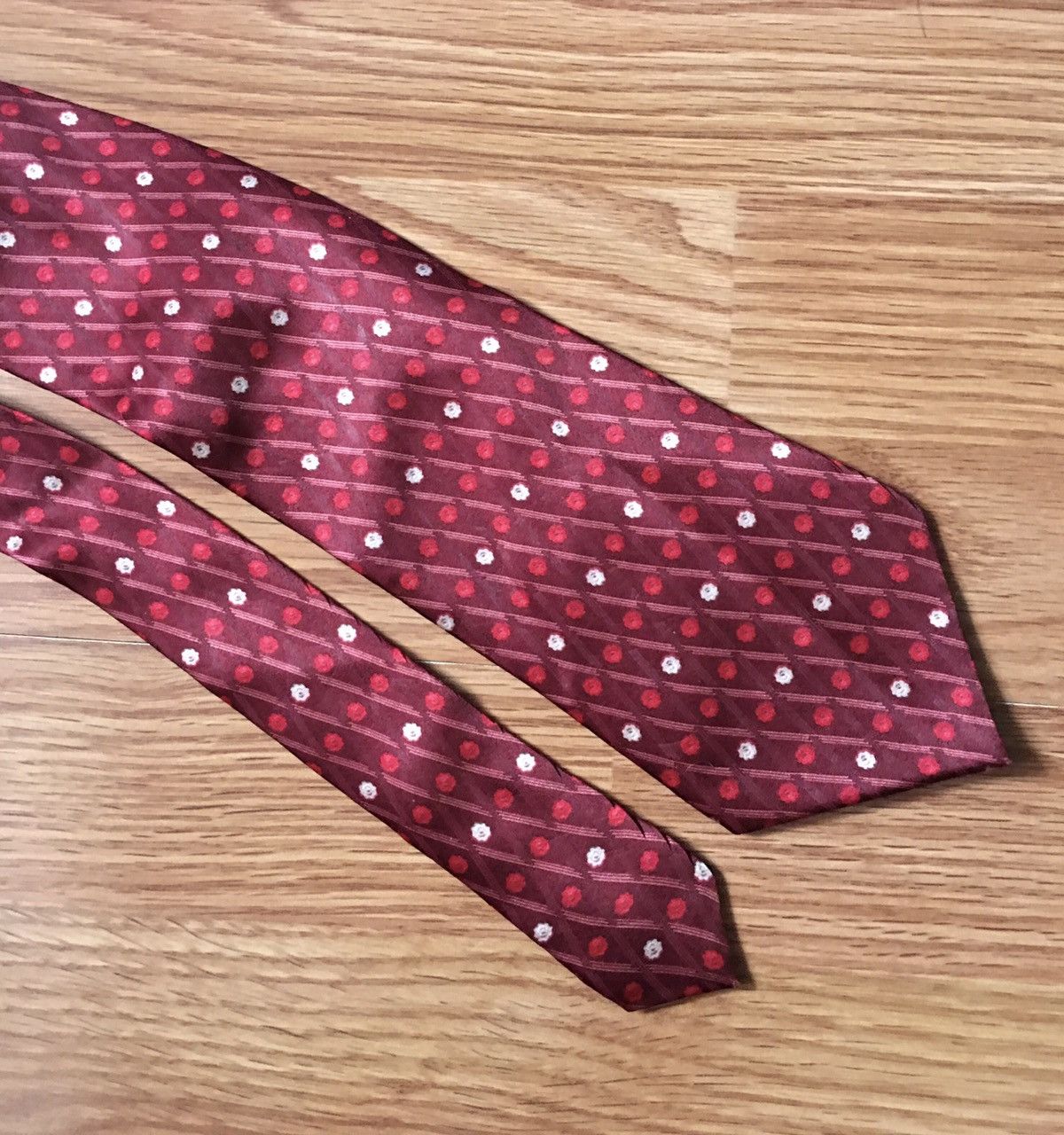 Lanvin Lanvin Paris Floral Print Silk Mens Tie Size ONE SIZE - 2 Thumbnail
