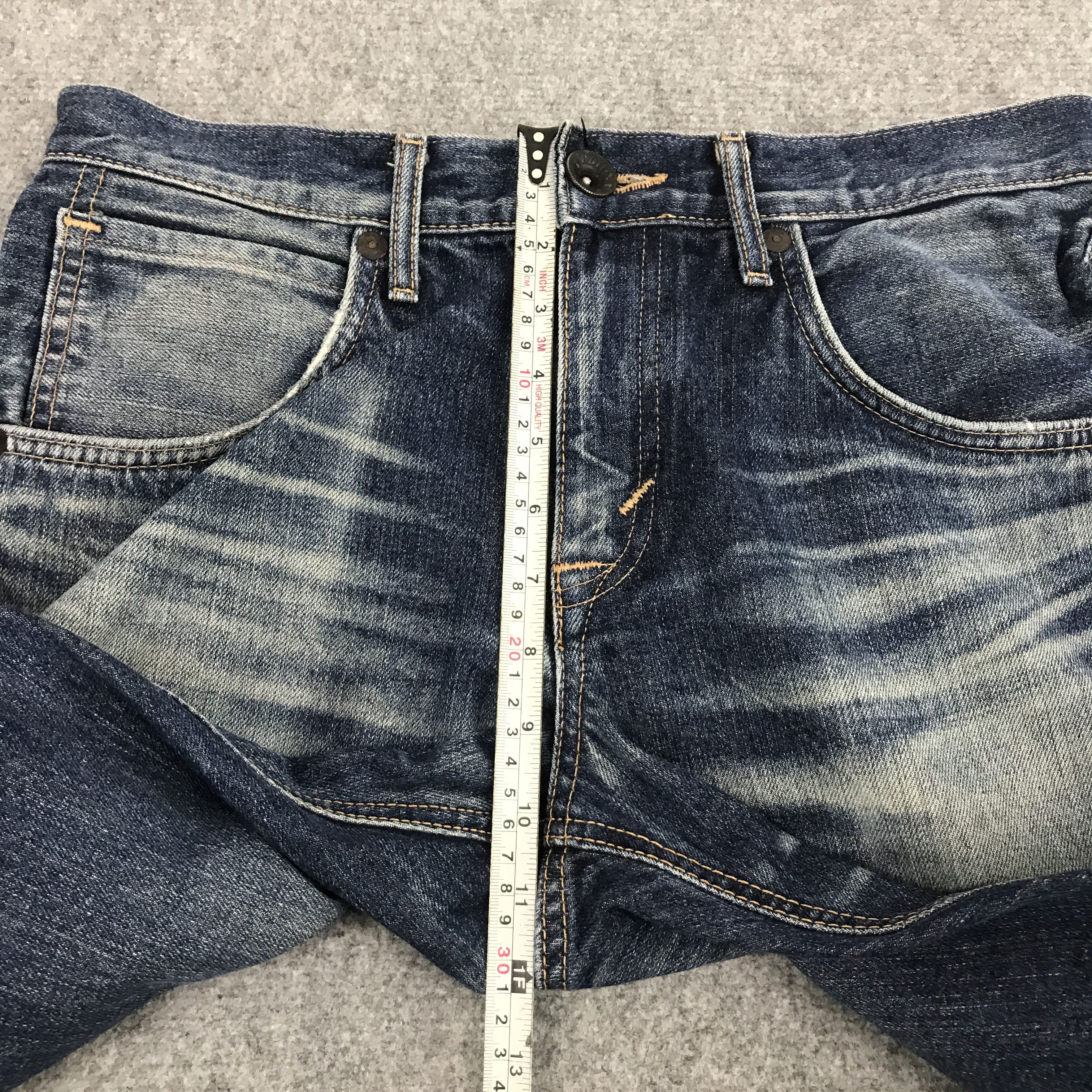 Japanese Brand Denim faded Edwin Japan distressed jean pants Size US 30 / EU 46 - 10 Thumbnail