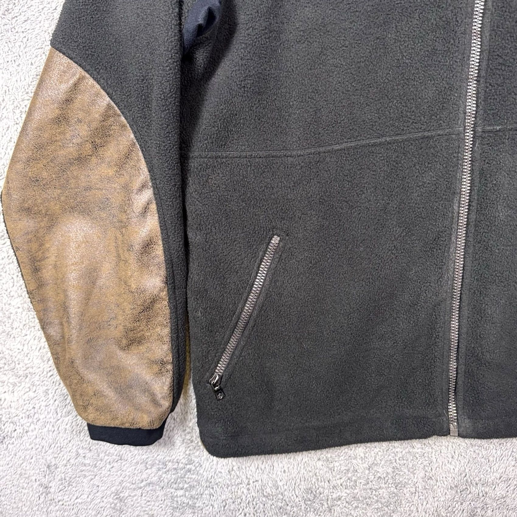 Vintage KUHL Alpenwurx Jacket Mens XL Full Zip Fleece Suede Sherpa Tech Hike Gorpcore Size US XL / EU 56 / 4 - 2 Thumbnail