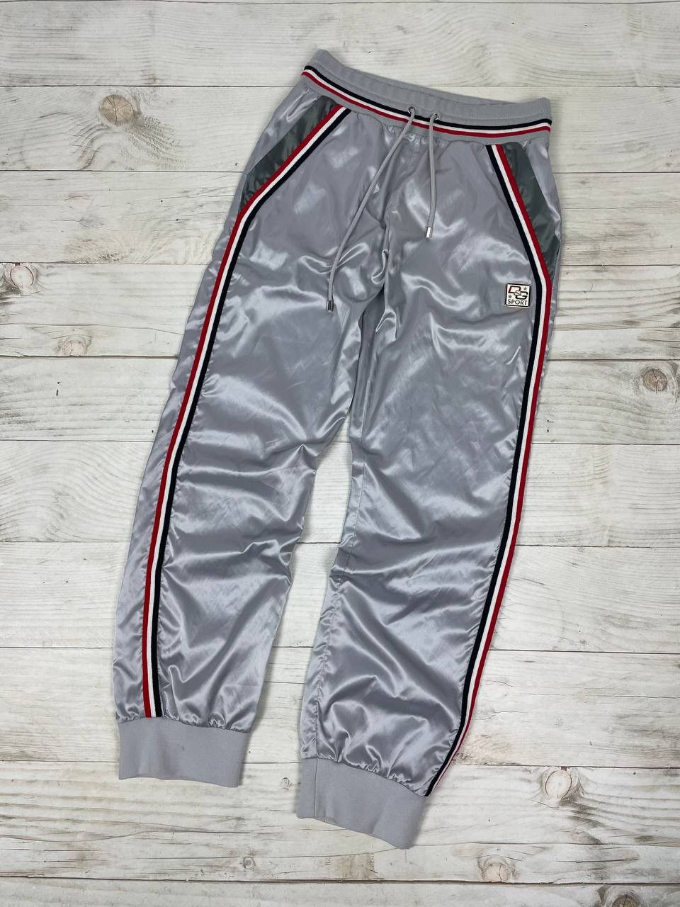 image of Dolce Gabbana Sport Nylon Track Pants Y2K in Grey, Men's (Size 32)
