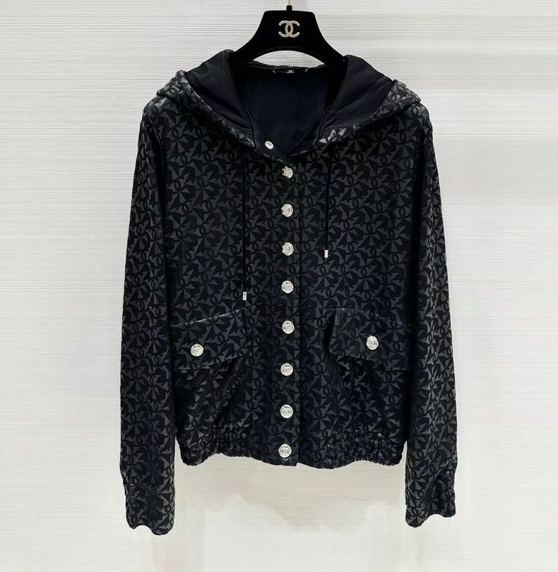 Chanel 23N Ski Series Logo Hooded Jacket- dmc