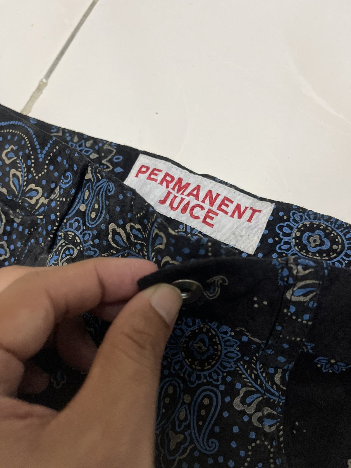 Genuine Leather × Japanese Brand × Kapital VINTAGE PAISLEY SUEDE PANTS INSPIRED KAPITAL Size US 27 - 3 Thumbnail