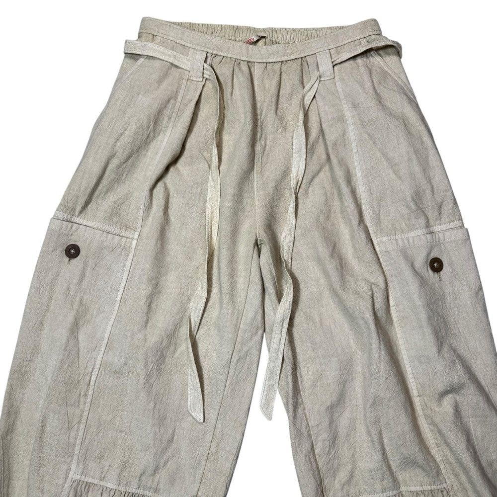 Free People New Free People Costa Linen Solid Morning Oat Pants Size XS Size 26" / US 2 / IT 38 - 5 Thumbnail
