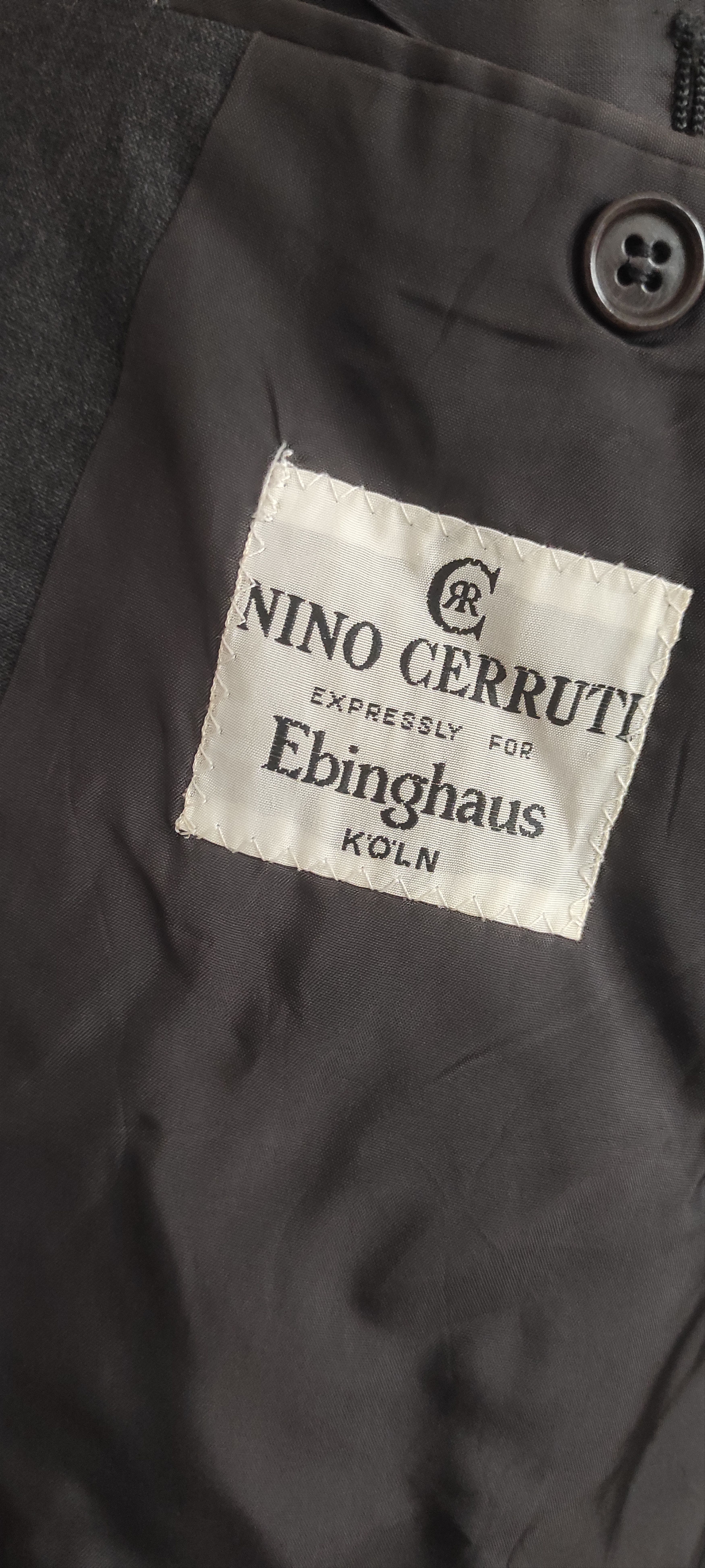 Cerruti 1881 Nino Cerruti Dark Gray Check 100% Wool Blazer Sport Coat Size US M / EU 48-50 / 2 - 11 Thumbnail
