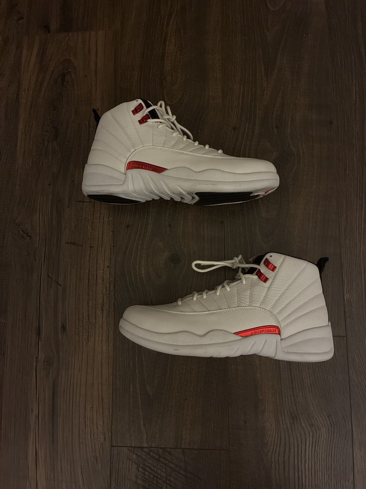 Jordan Brand Air Jordan 12 Retro “Rising Sun” White Red Size US 12 / EU 45 - 3 Thumbnail