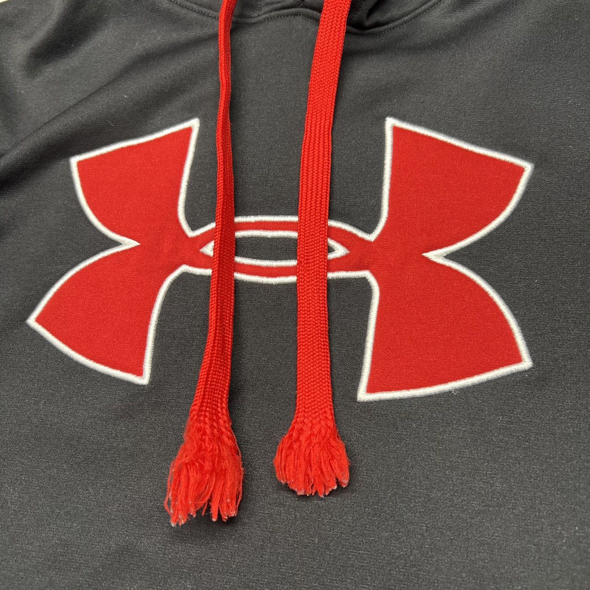 Under Armour Under Armour Hoodie Black Red Fleece Sweatshirt Logo Size US S / EU 44-46 / 1 - 4 Thumbnail