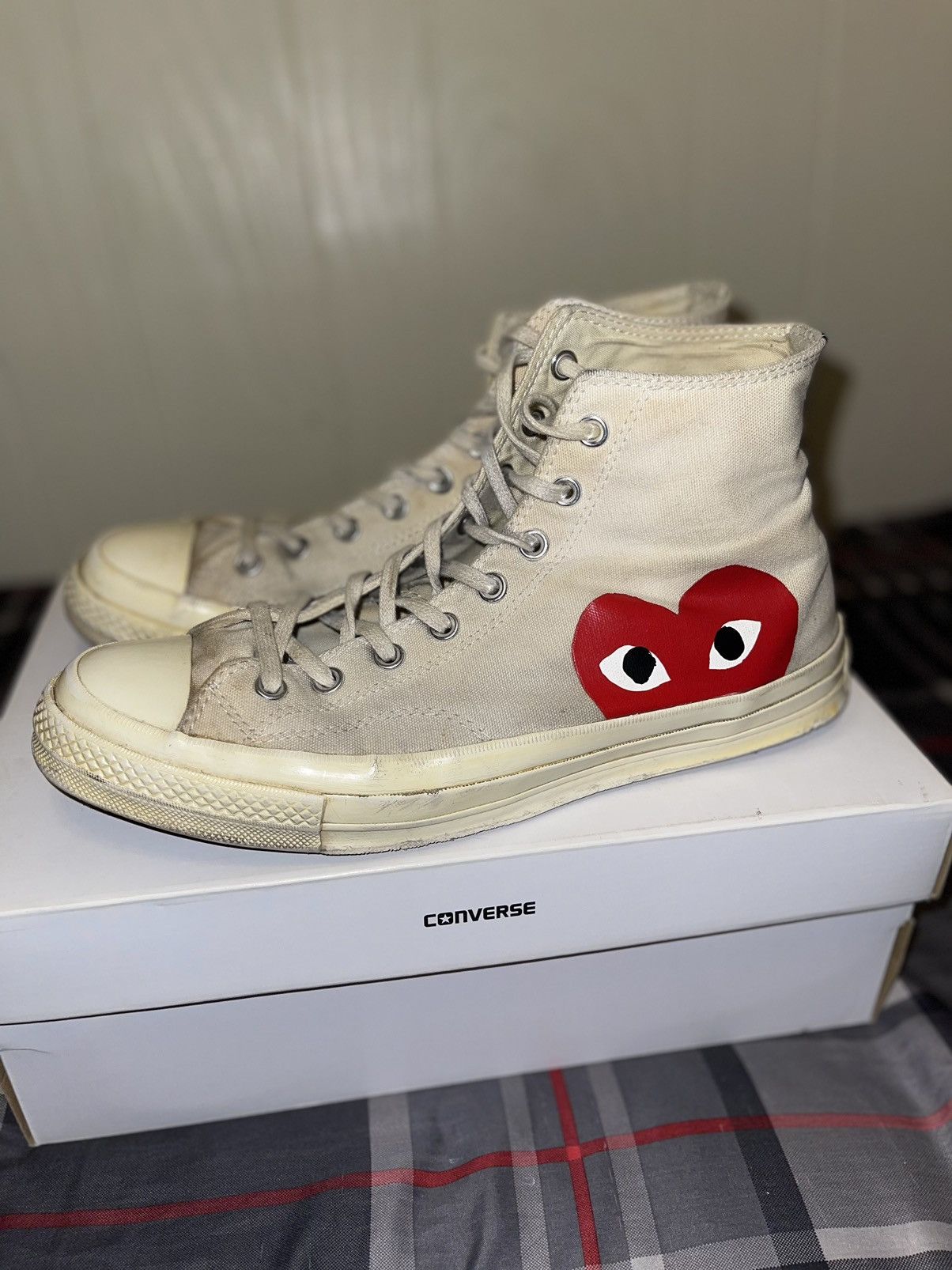 Comme des Garcons Comme Des Garçons Play x Converse Chuck Taylor High Top Size US 11 / EU 44 - 5 Thumbnail