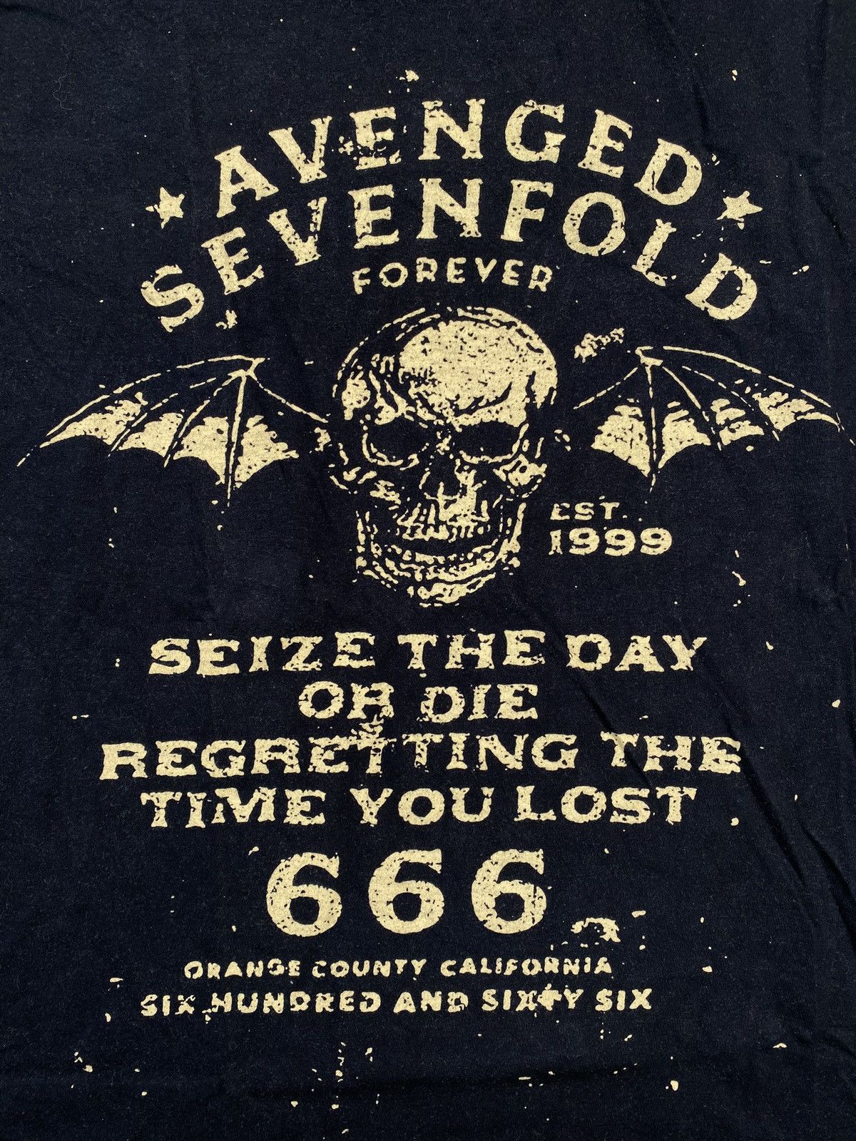 Band Tees × Vintage Avenged Sevenfold Men’s Black T-shirt With Big Logo Size US XXL / EU 58 / 5 - 4 Thumbnail