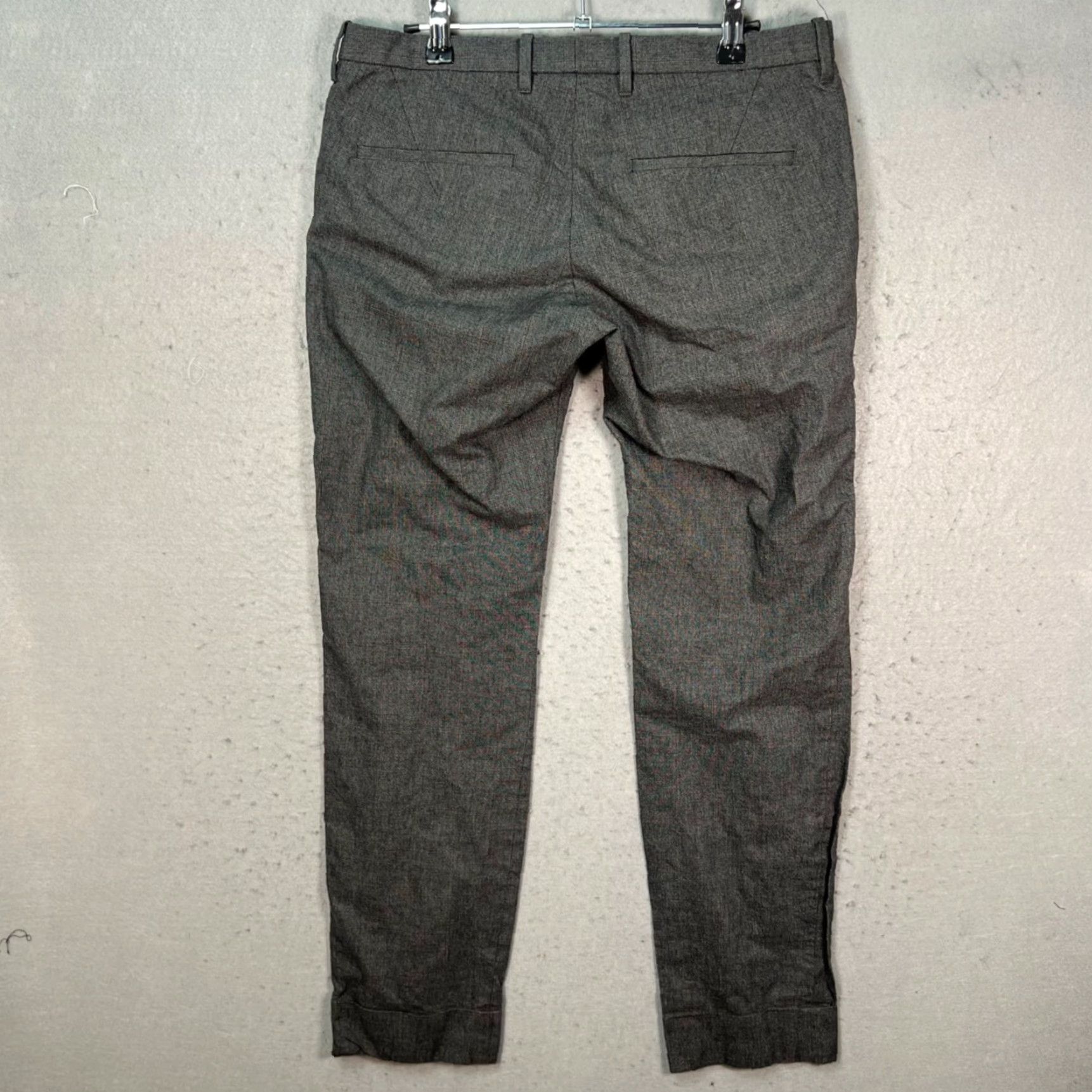 DRYKORN Drykorn Gray Wool Blend Tailored Pants Mens Size 46 Dress Pants Slim Tapered Flat Front 30in Inseam Modern Mens Clothing Size US 30 / EU 46 - 2 Thumbnail