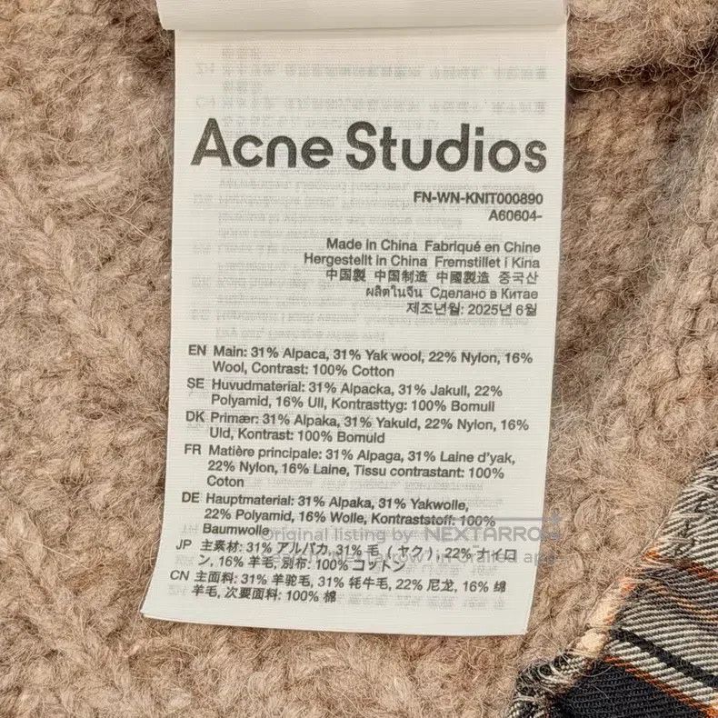 Acne Studios Acne Studios Twisted Cable Pattern Fake Two-Piece Sweater Size S / US 4 / IT 40 - 5 Thumbnail