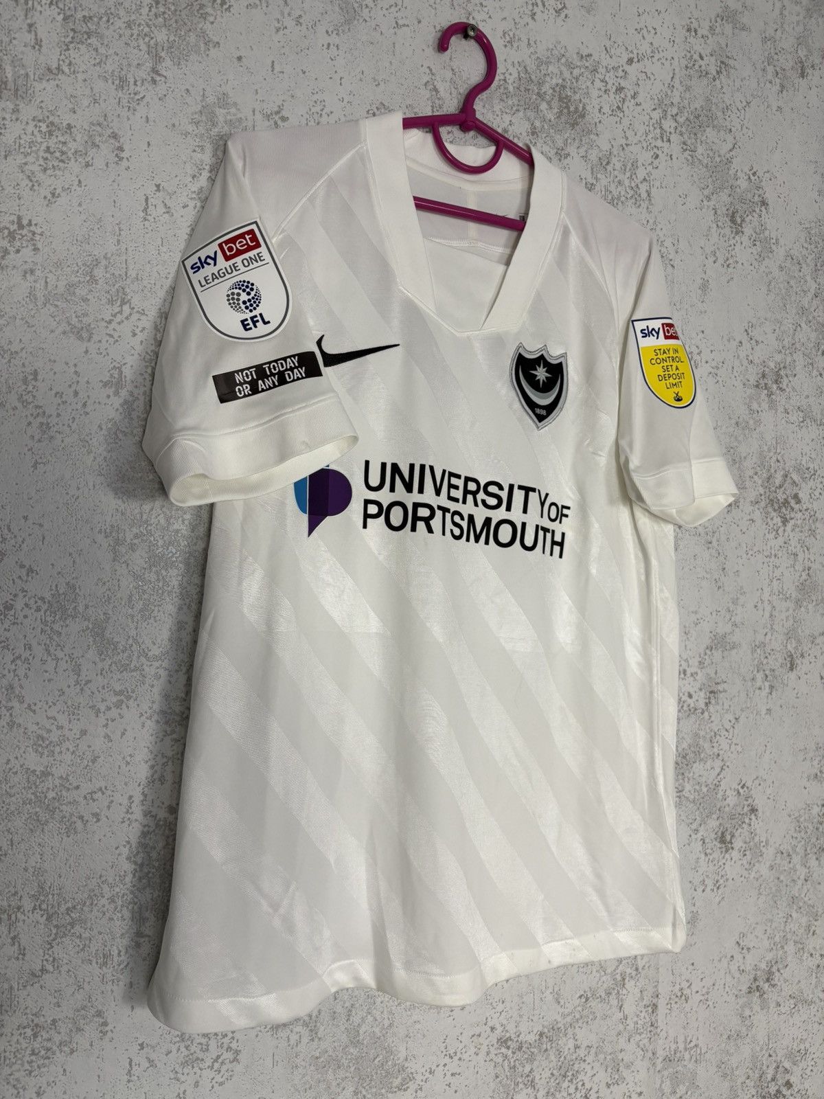 Nike Nike Portsmouth FC 2020/21 Away Shirt Marquis 9 EFL Sky Bet Size US L / EU 52-54 / 3 - 2 Thumbnail