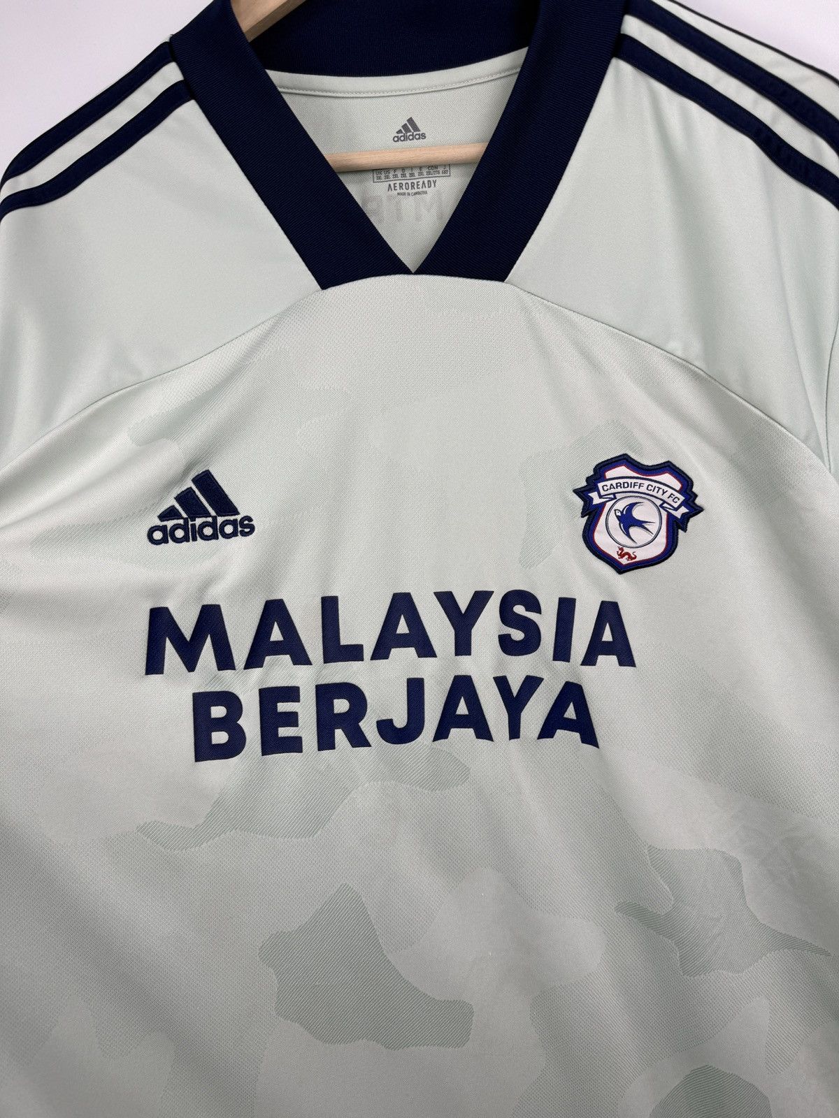 Adidas 🇬🇧 2022/2021 Adidas Cardiff City Fc Away Kit Soccer Jersey Size US XXL / EU 58 / 5 - 4 Thumbnail