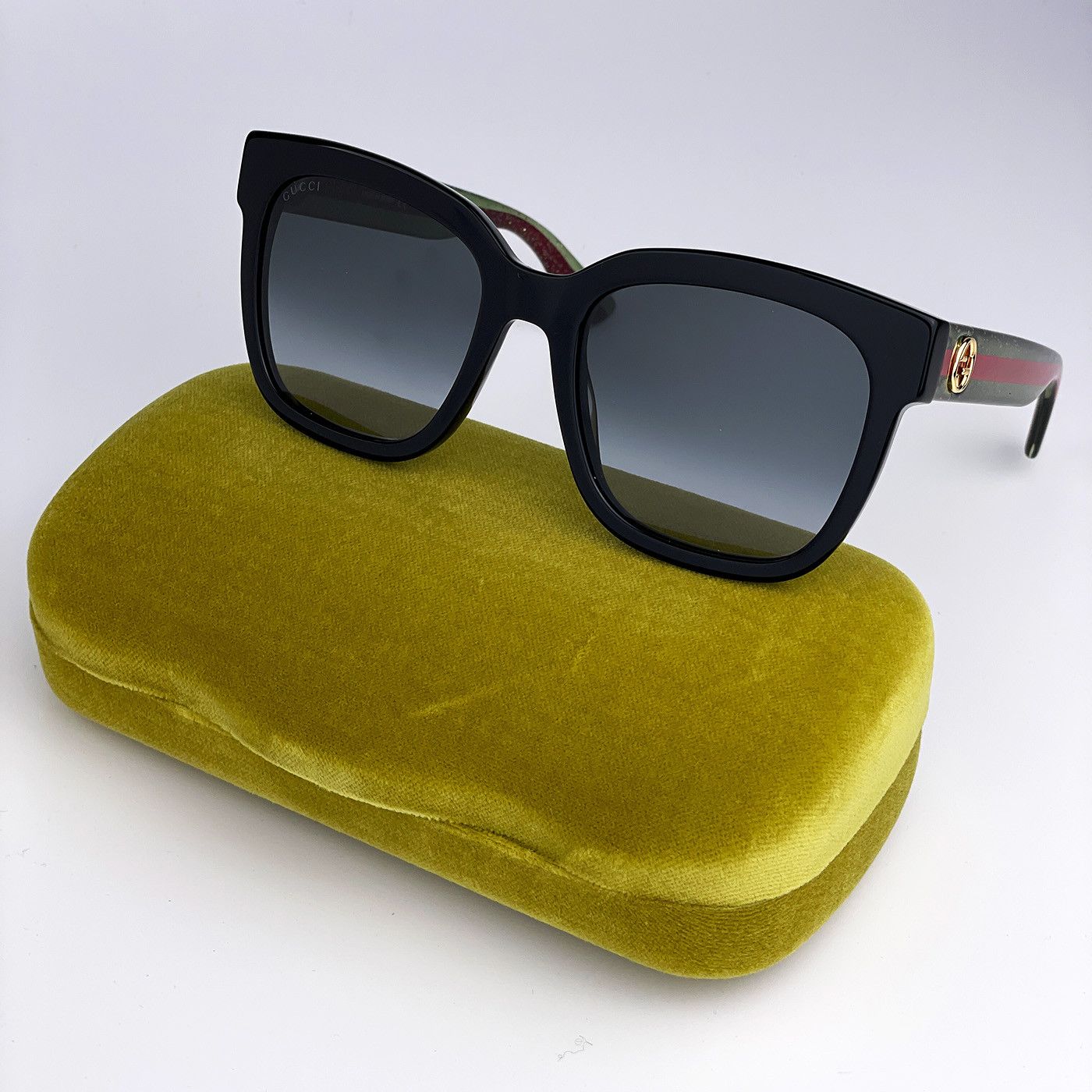 Gucci NEW GUCCI GG0034SN 002 Black Grey Gradient Women Sunglasses Size ONE SIZE - 7 Thumbnail