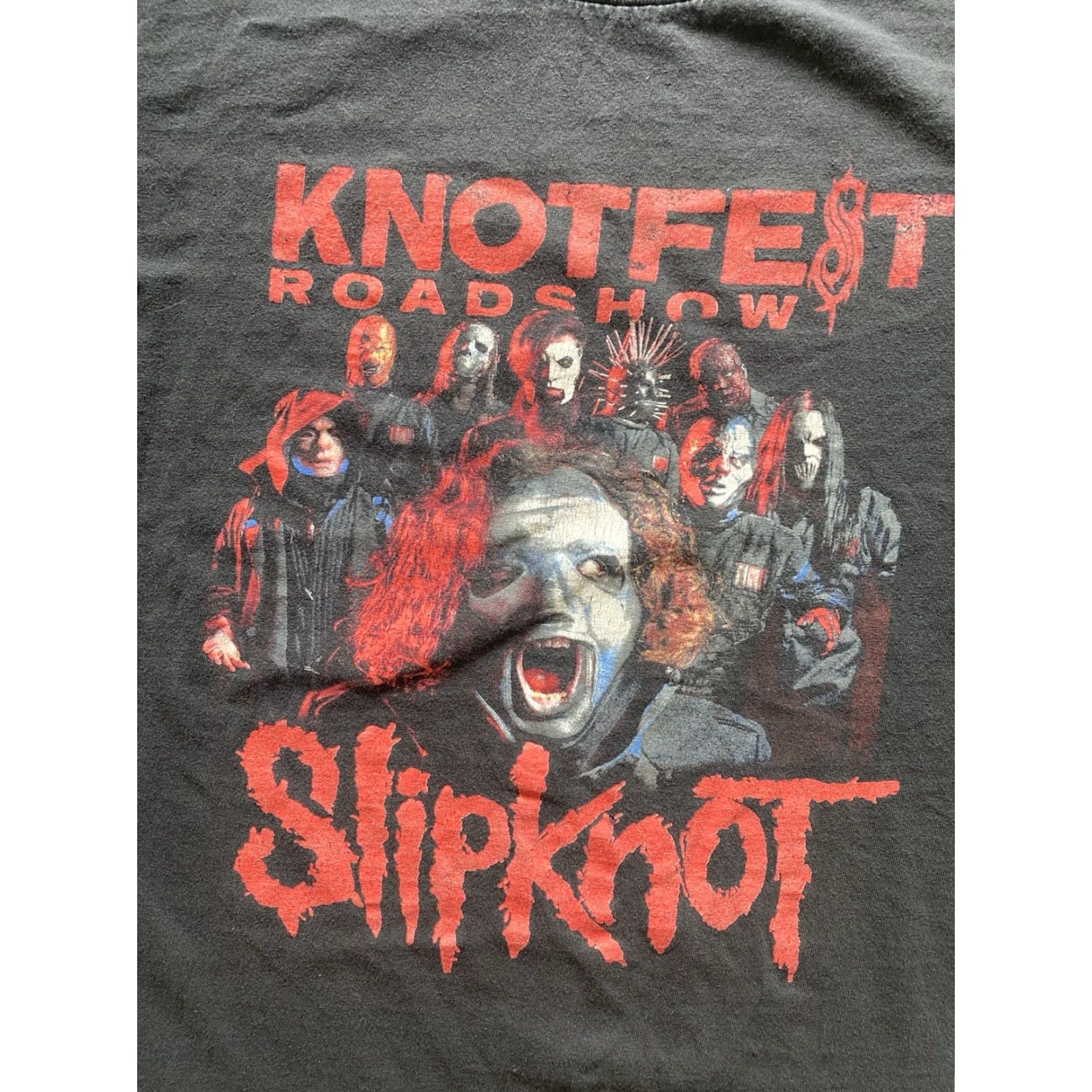 Vintage Knotfest Roadshow Slipknot Band Graphic Tee Alstyle Men XL T-Shirt Black Short Sleeve 2019 Band Mens XL Size US XL / EU 56 / 4 - 4 Thumbnail