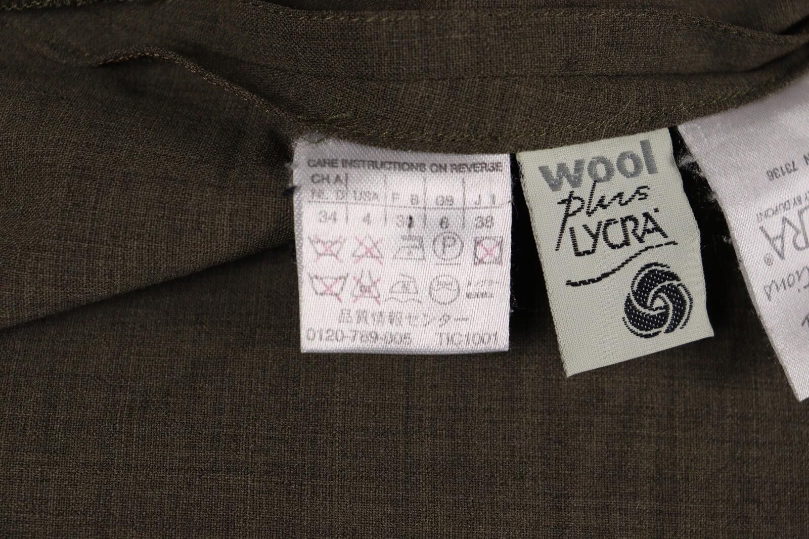 Designer Max Mara Wool Plus Lycra Brown Jacket Size USA 4 GB 8 Size S / US 4 / IT 40 - 9 Thumbnail