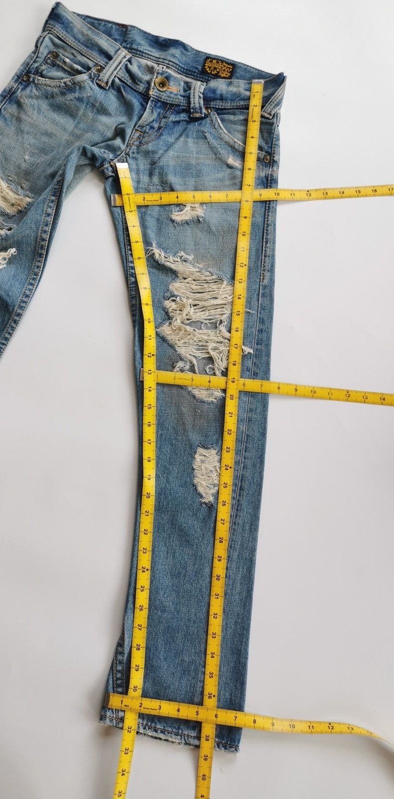 Japanese Brand Thrashed Rodeo Crowns Japan Denim Jeans Size US 29 - 11 Thumbnail