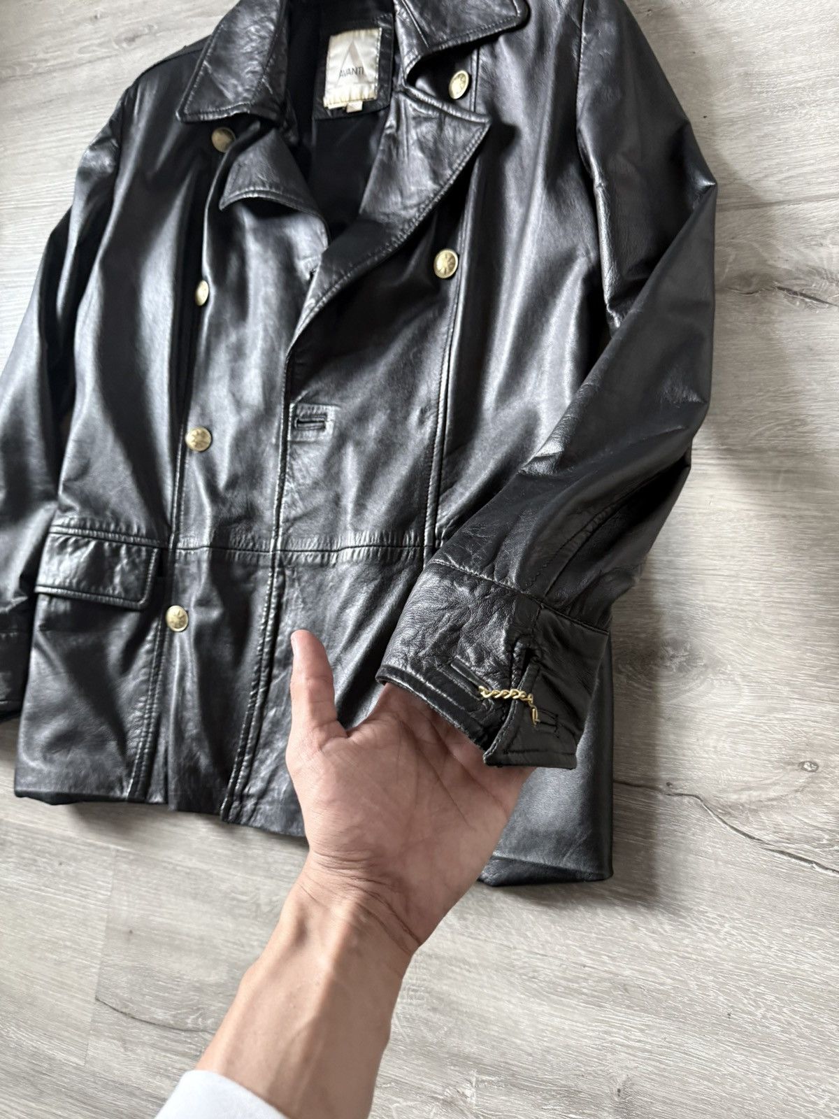 Vintage Early 2000s leather trench coat Size US M / EU 48-50 / 2 - 3 Thumbnail