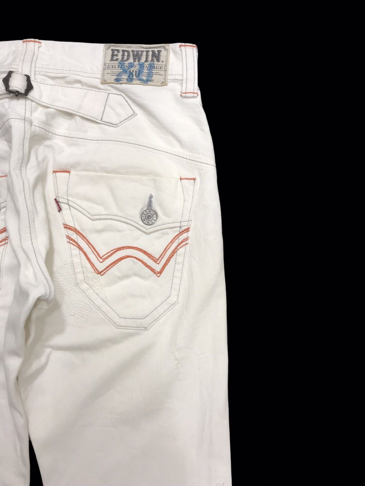 Edwin 💥ARCHIVAL WIDE FLARE💥VERY RARE EDWIN DISTRESSED DENIM F250 Size US 32 / EU 48 - 14 Thumbnail