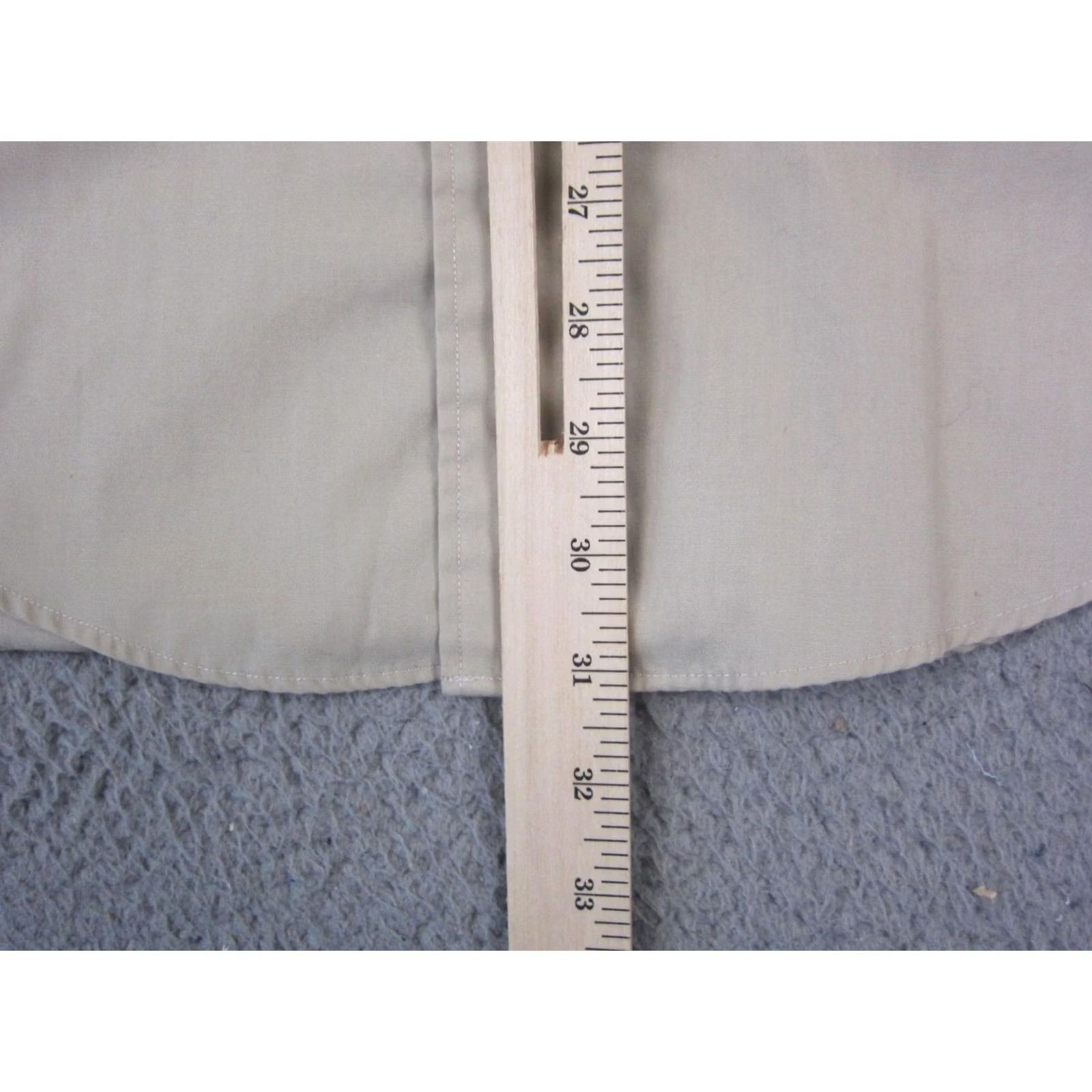 Yves Saint Laurent VINTAGE Saint Laurent YSL Shirt Mens 15.5 32-33 Beige Button-Up Dress Shirt Size 40R - 7 Thumbnail