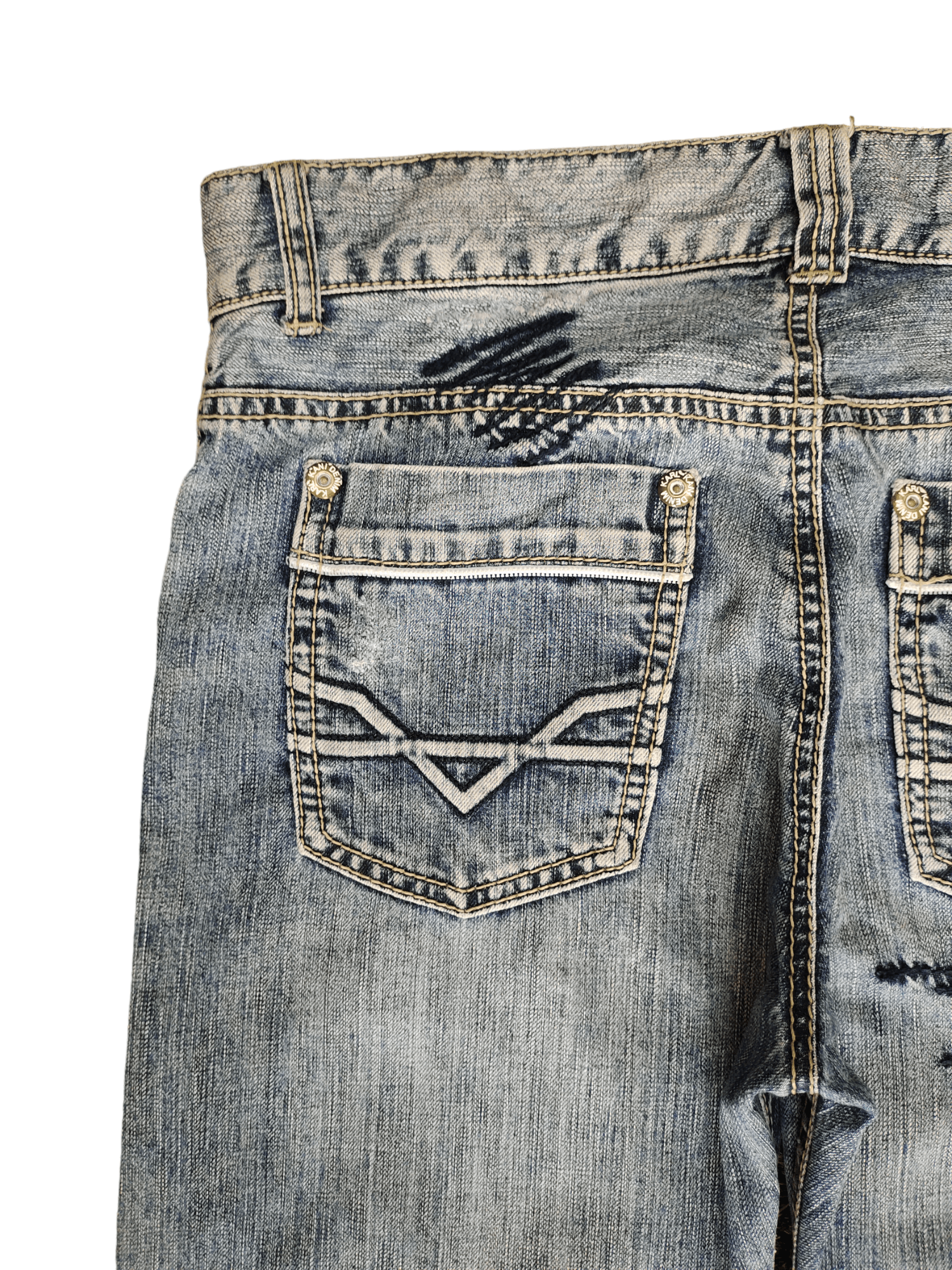 Karl Kani Baggy Jeans Karl Kani Design Denim Wide Loose Leg Y2k Jnco Size US 36 / EU 52 - 4 Thumbnail