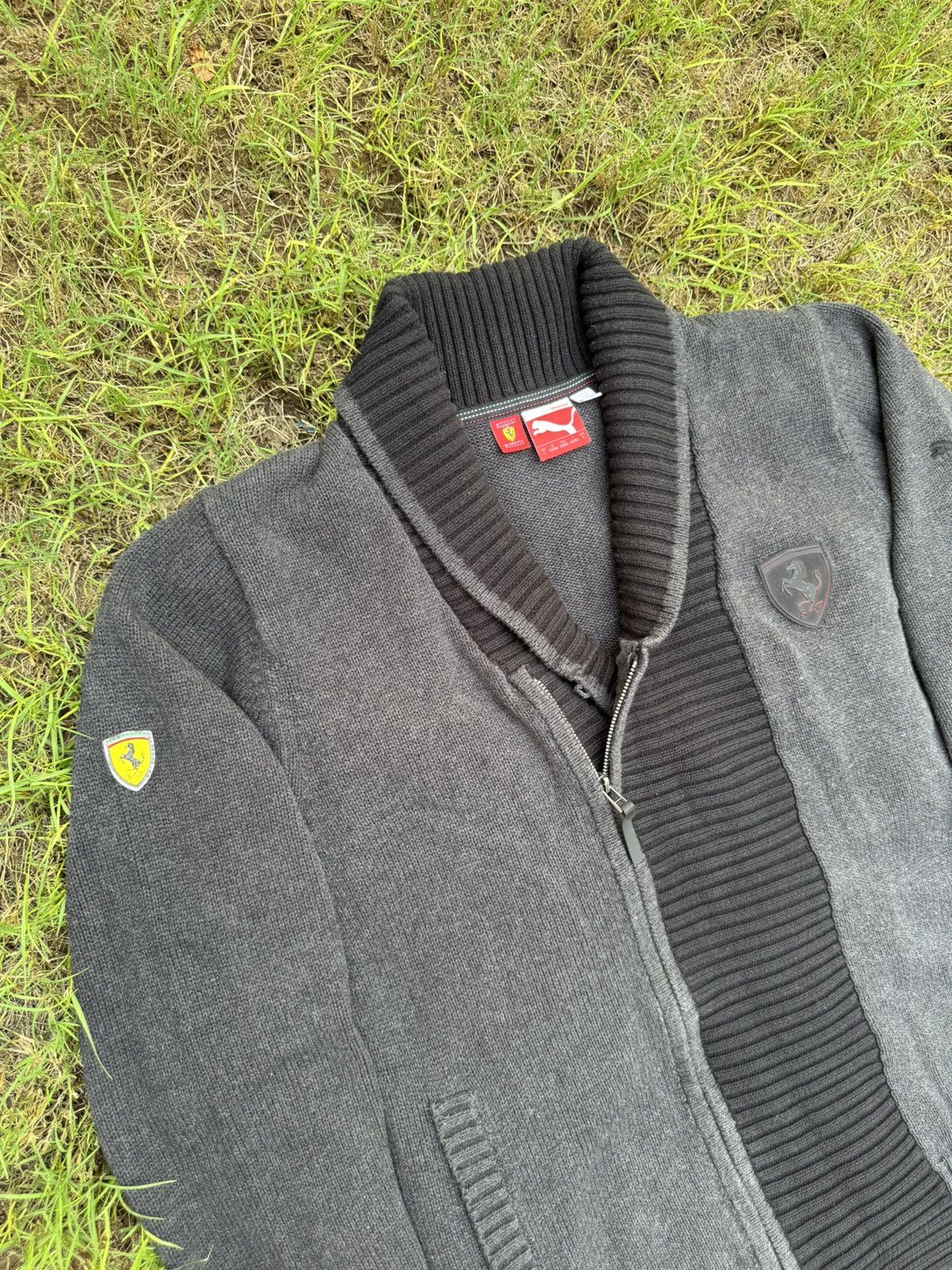 Ferrari Scuderia Ferrari X Puma cotton knit faded black jacket Size US L / EU 52-54 / 3 - 4 Thumbnail