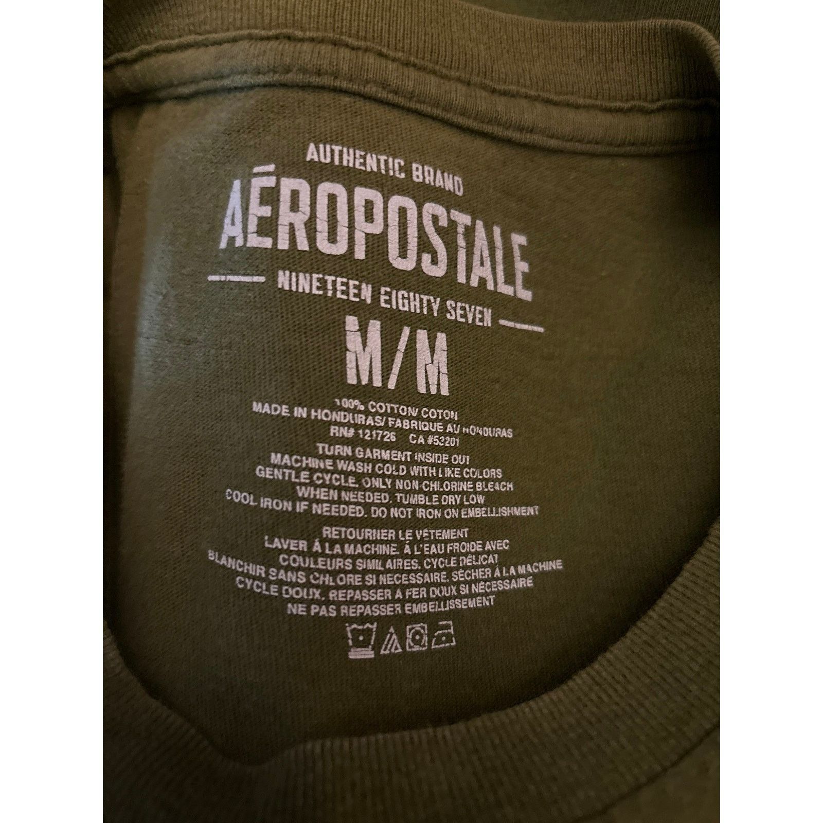 Aeropostale Aeropostale AERO NY Olive Green Logo T-Shirt M Casual Size US M / EU 48-50 / 2 - 7 Thumbnail
