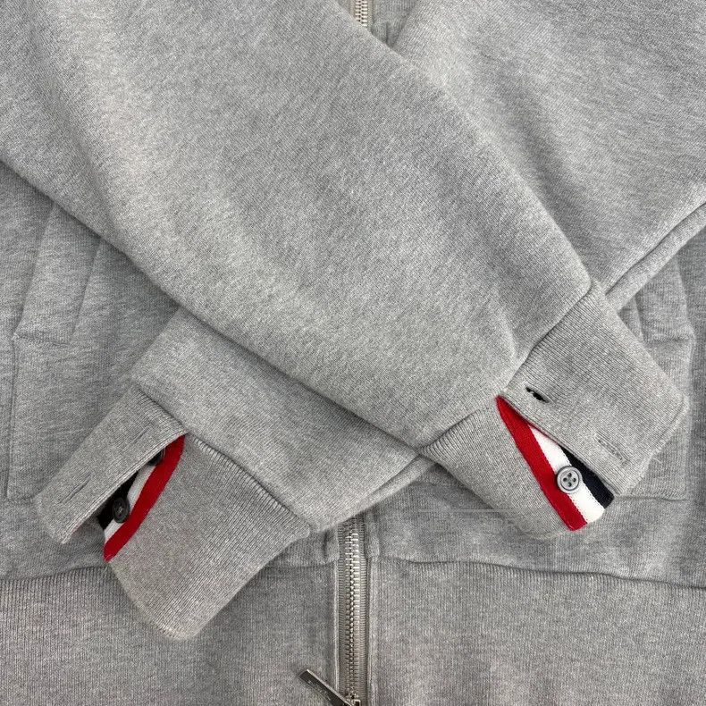 Thom Browne Thom Browne Gray zippered hoodie Size US L / EU 52-54 / 3 - 5 Thumbnail