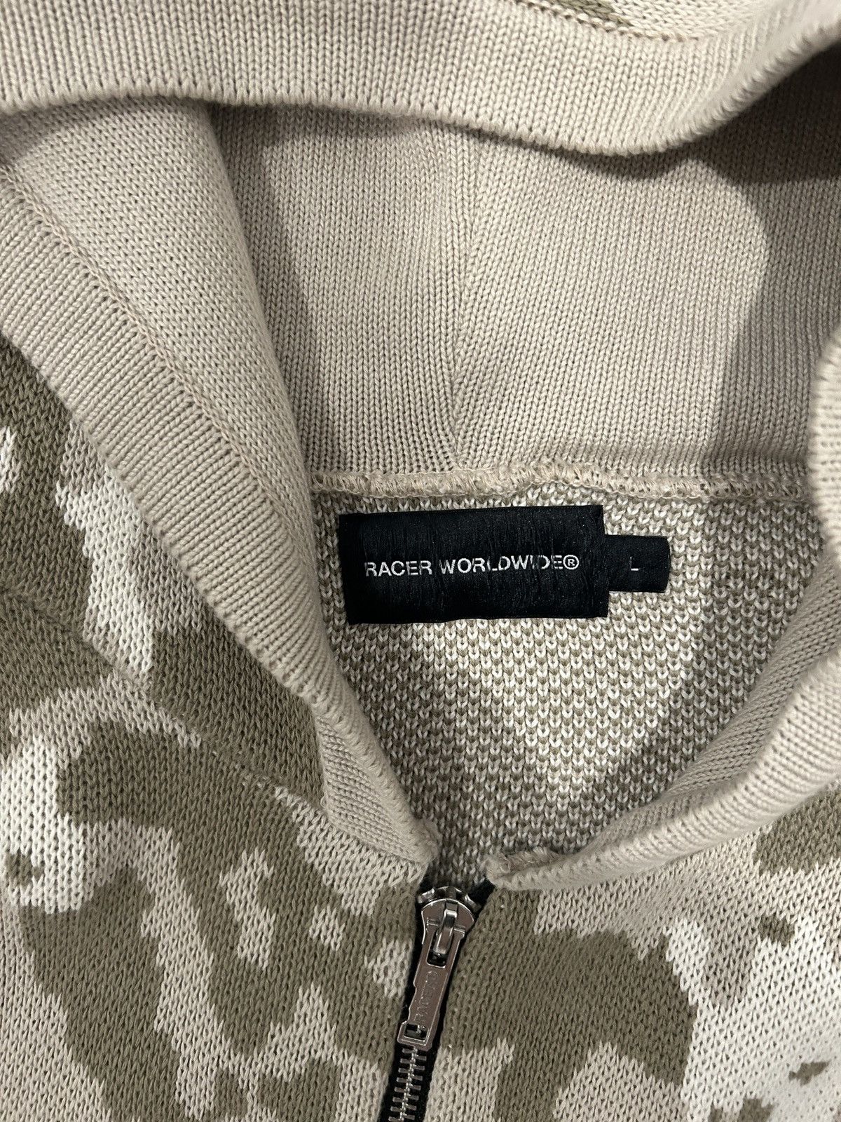 Racer Worldwide Racer worldwide camo knit zip up Size US L / EU 52-54 / 3 - 3 Thumbnail