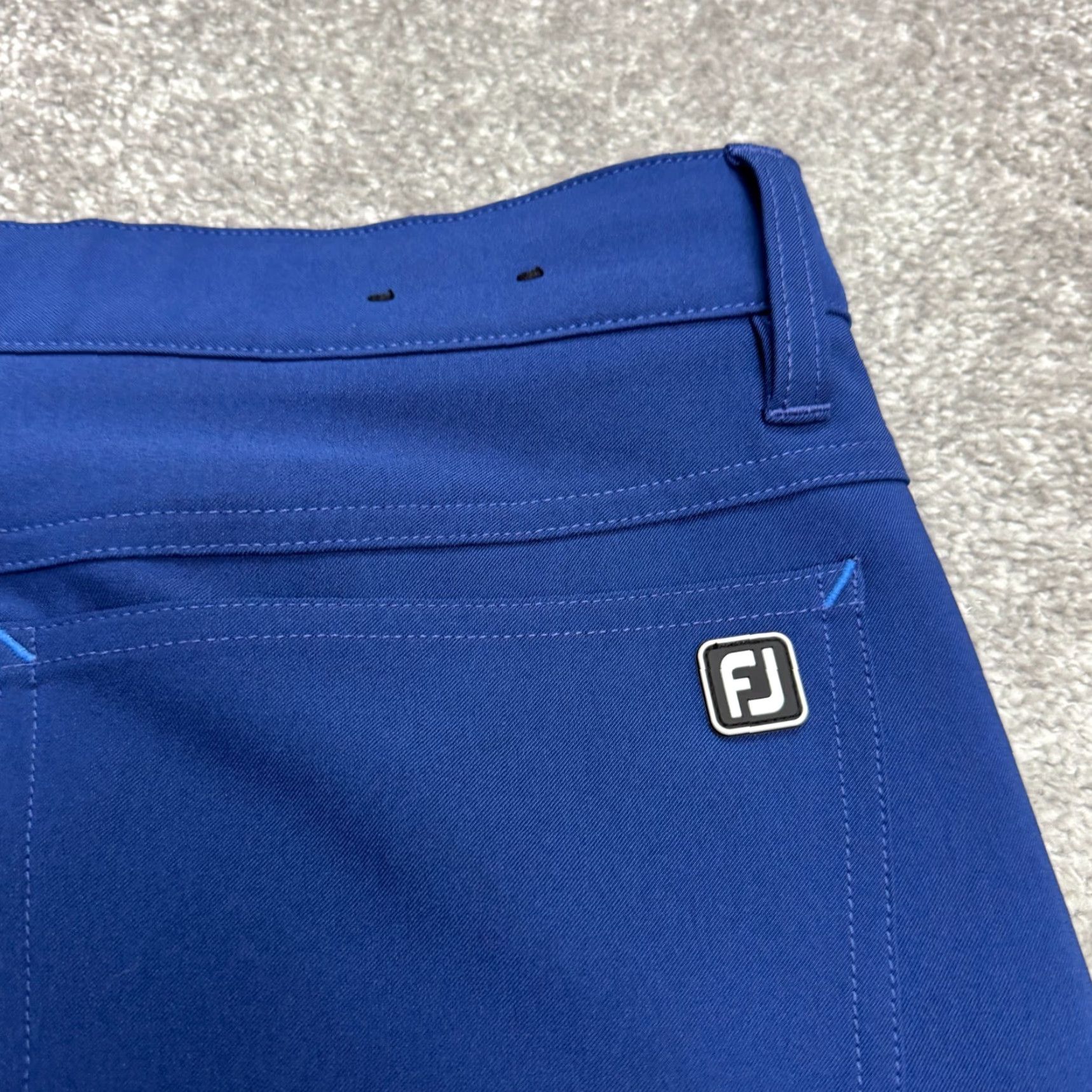 Footjoy FootJoy Athletic Fit Golf Pants Women 32 Blue Straight Leg High Rise 34x29.5 Size 24" / US 00 / IT 34 - 3 Thumbnail