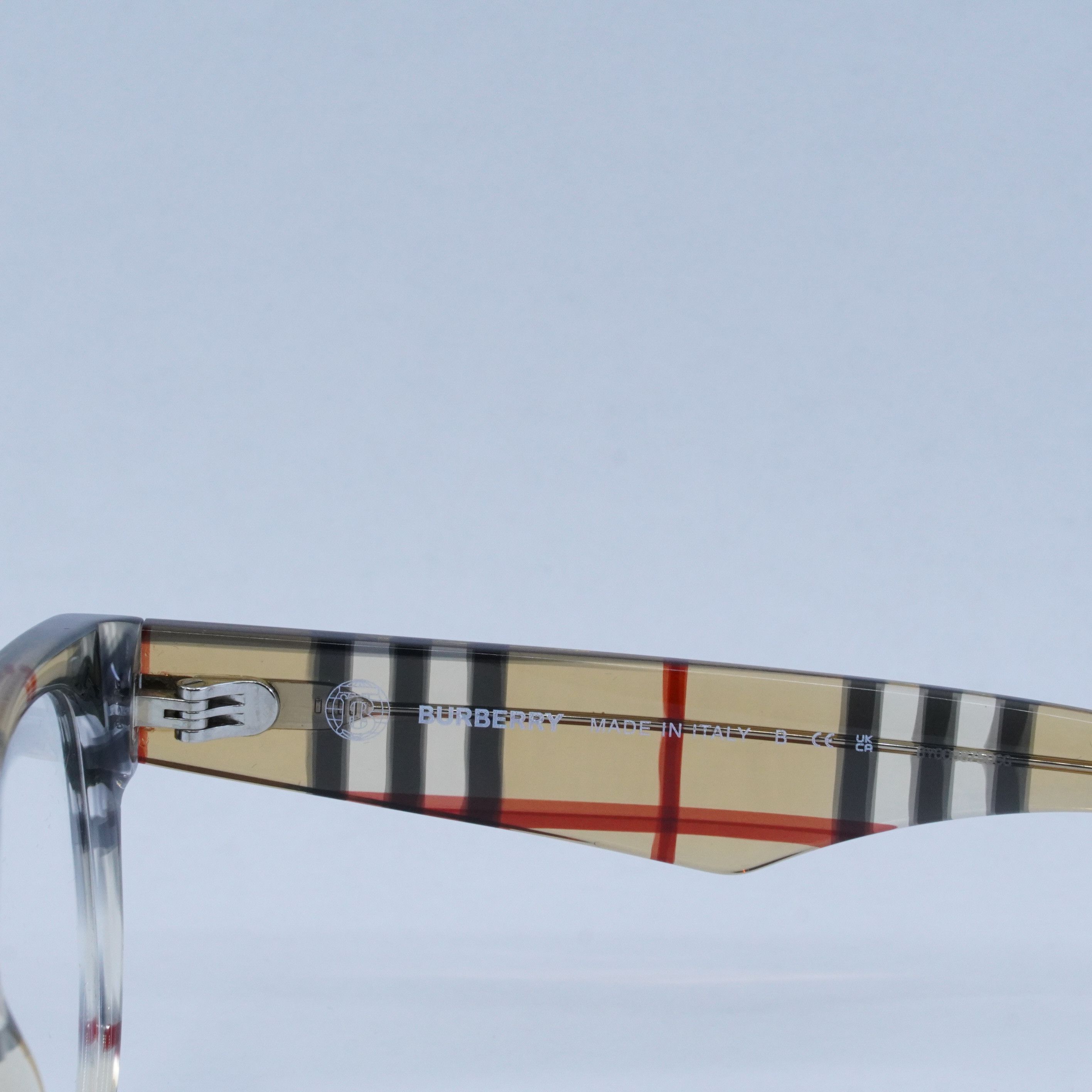 Burberry Burberry BE2410 4122 Eyeglasses Vintage Check 51mm Cat Eye Size ONE SIZE - 5 Thumbnail