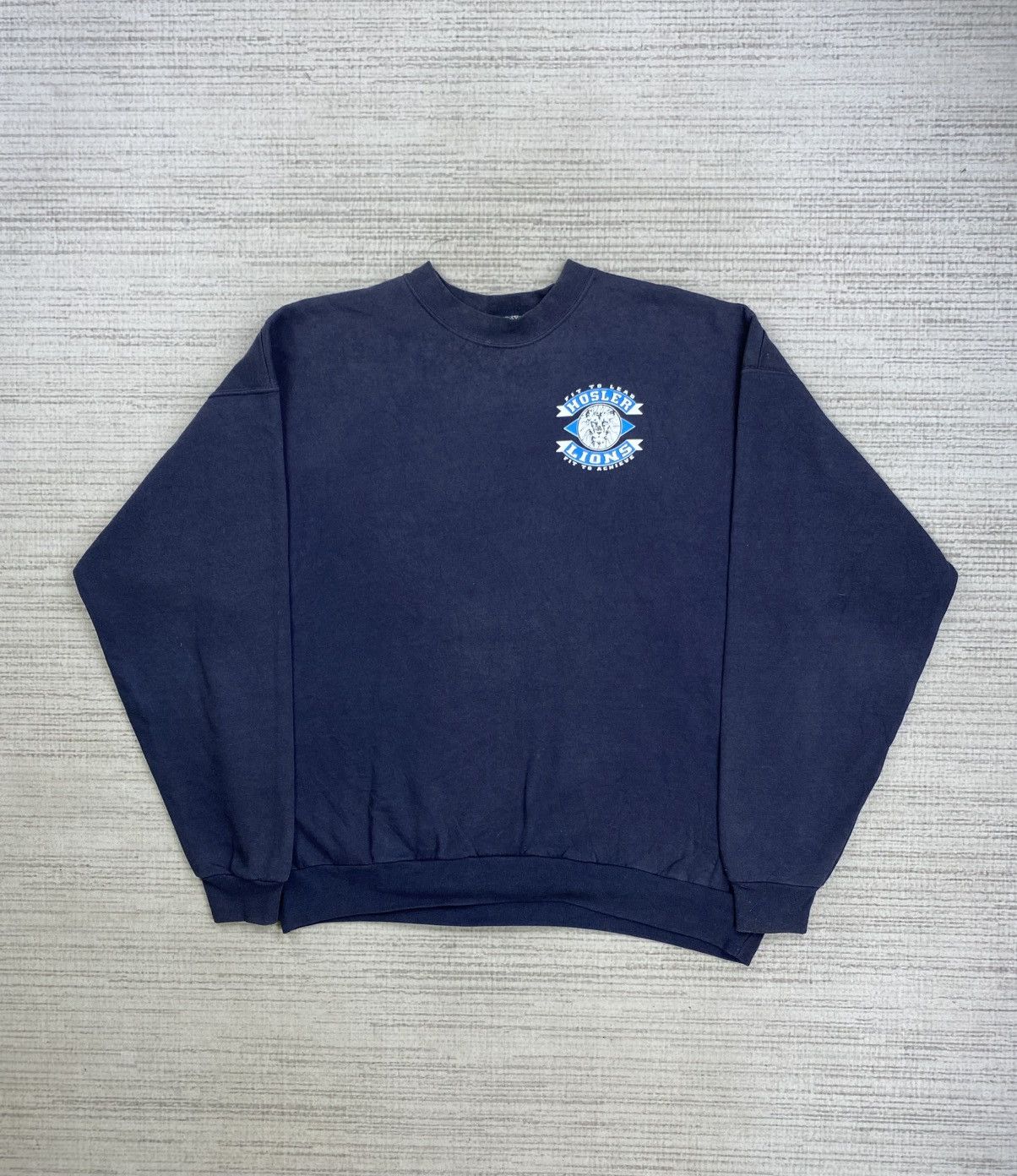 Hanes × Vintage Vintage Hanes Hosler Lions Blend Longsleeve Shirt Size US XL / EU 56 / 4 - 1 Thumbnail