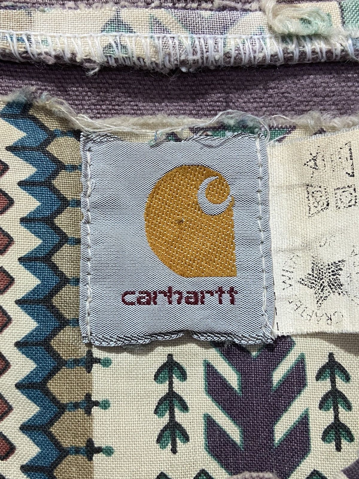 Carhartt [Rare] 1990s Carhartt Damson Western Aztec Santa Fe Jacket Size US M / EU 48-50 / 2 - 11 Thumbnail