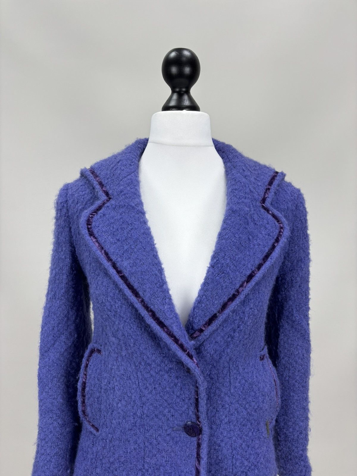John Galliano Womens blazer John Galliano Size M Color Purple Size M / US 6-8 / IT 42-44 - 3 Thumbnail